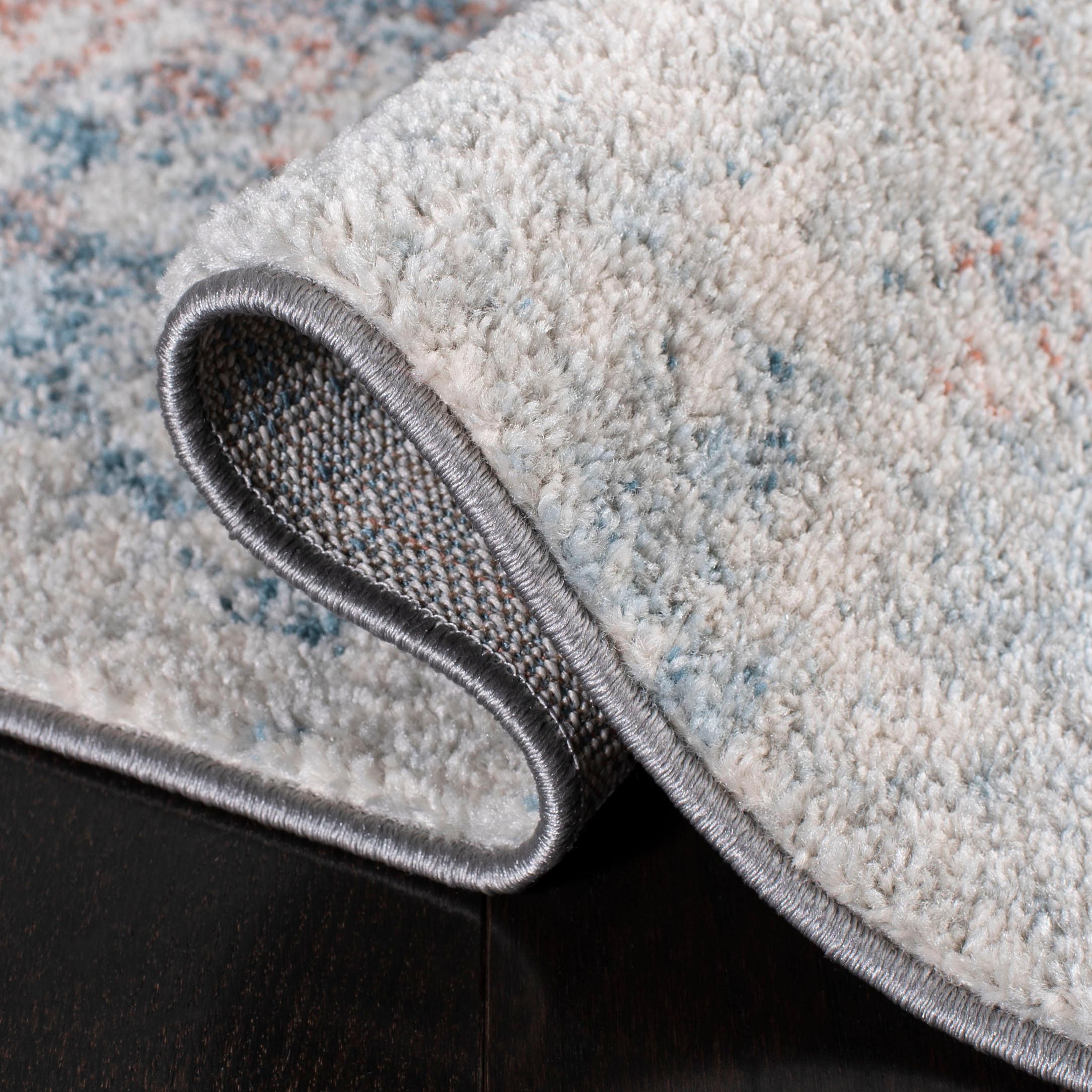 Tulum TUL209 Power Loomed Indoor Area Rug - Light Blue/Ivory - 5'3"x7'6" - Safavieh