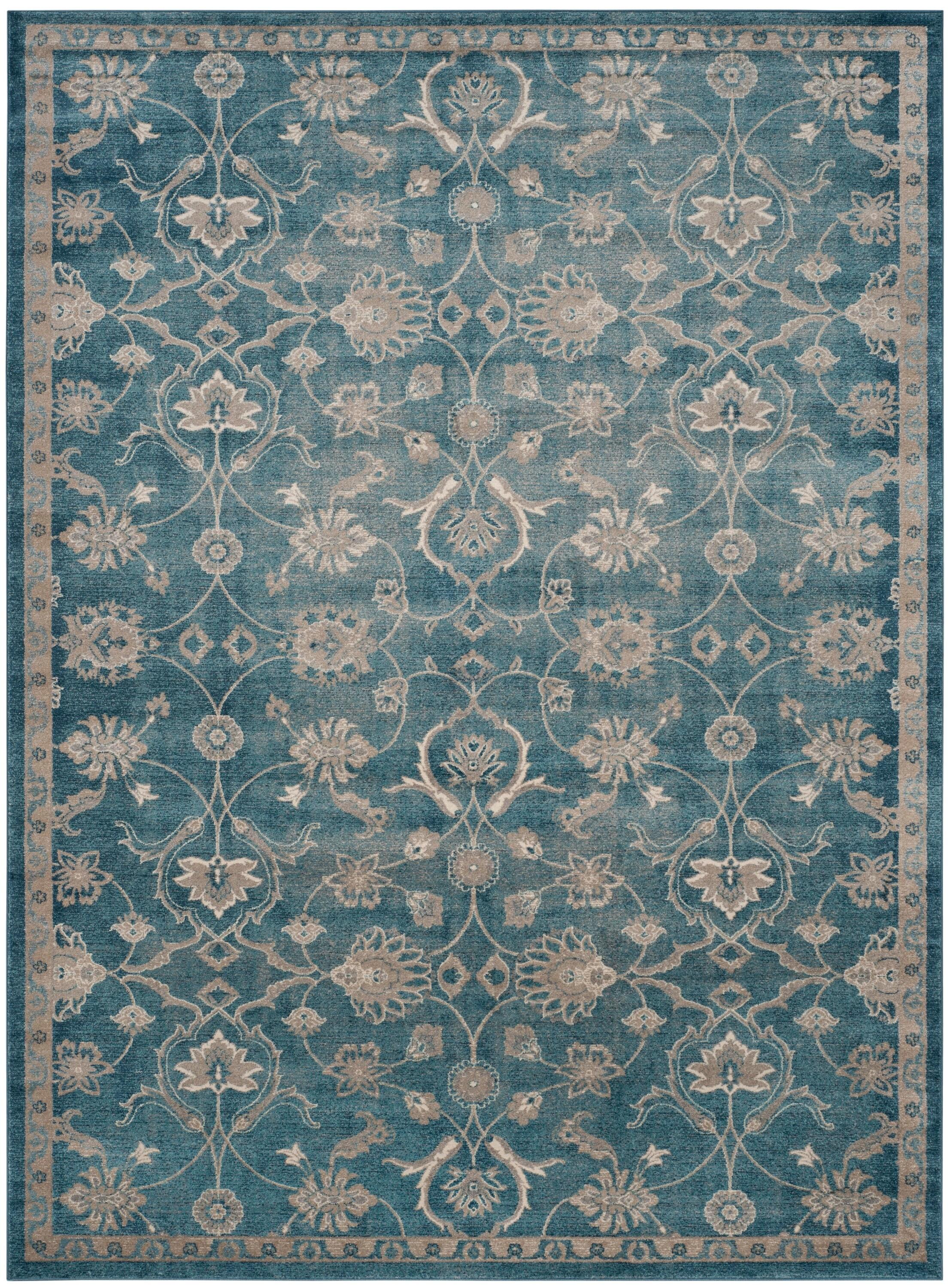 SAFAVIEH Sofia Ethelinda Floral Area Rug, Blue/Beige, 10' x 14'