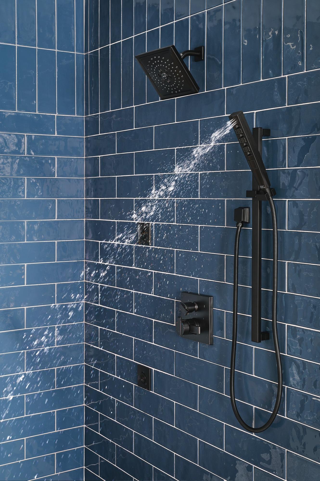 Delta Rp51034 Square Shower Arm Flange - Black