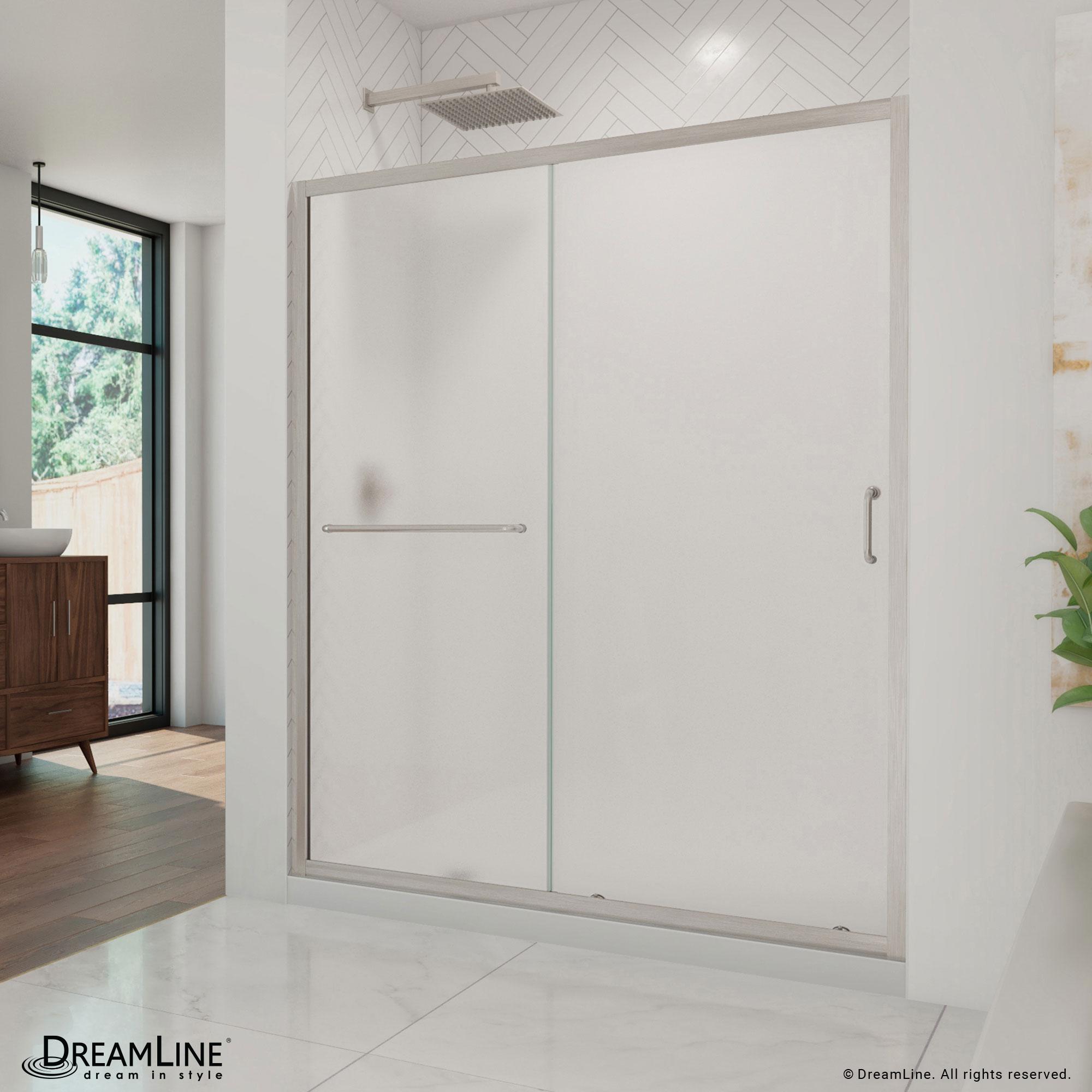 Infinity-Z 60" W x 74.75" H Framed Sliding Shower Kit