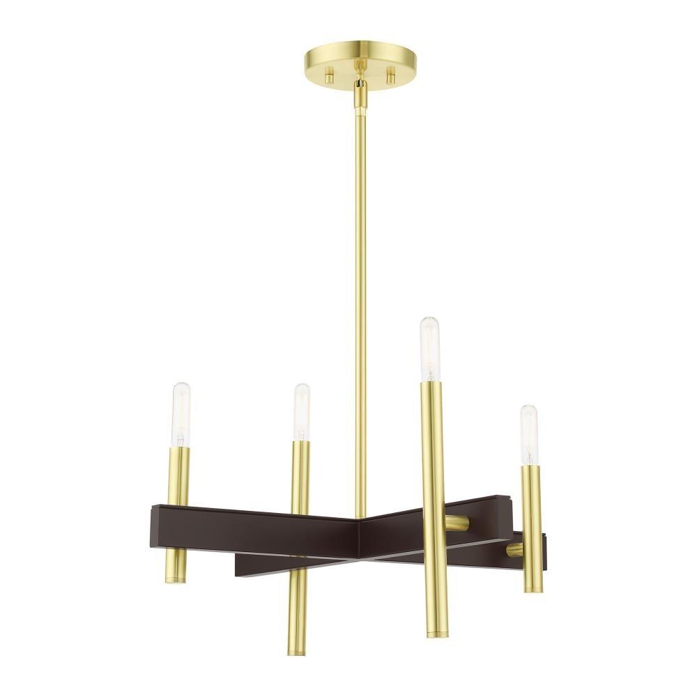 Livex Lighting - Denmark - 4 Light Chandelier in Mid Century Modern Style - 20