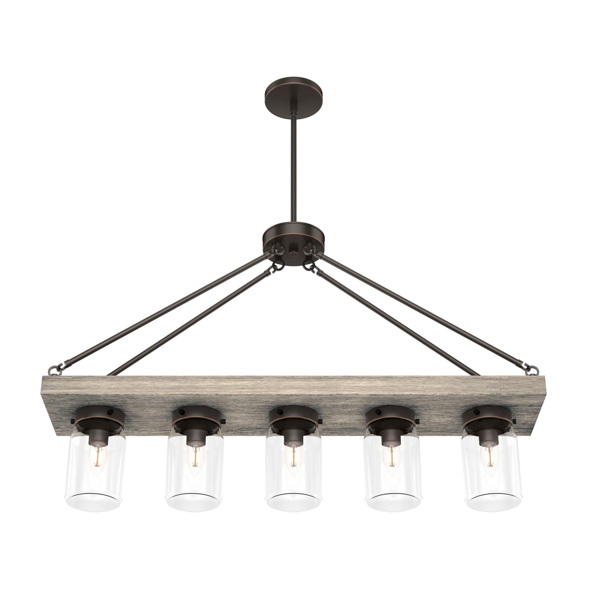 Hunter Fan Devon Park 5 - Light Kitchen Island Linear Pendant