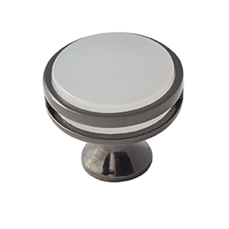 Amerock Oberon 1-3/8 inch (35mm) Diameter Gunmetal/Frosted Cabinet Knob