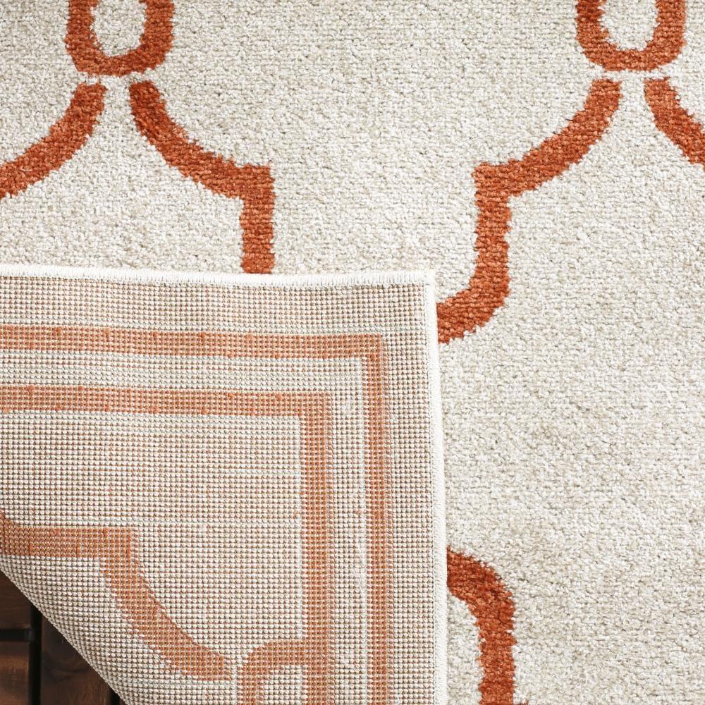 Amherst AMT414 Power Loomed Indoor Accent Rug - Beige/Orange - 3'x5' - Safavieh