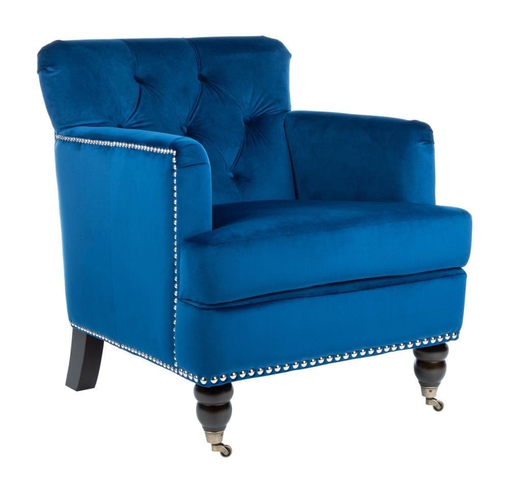 Colin Chair - HUD8212 - Navy/Espresso - Safavieh
