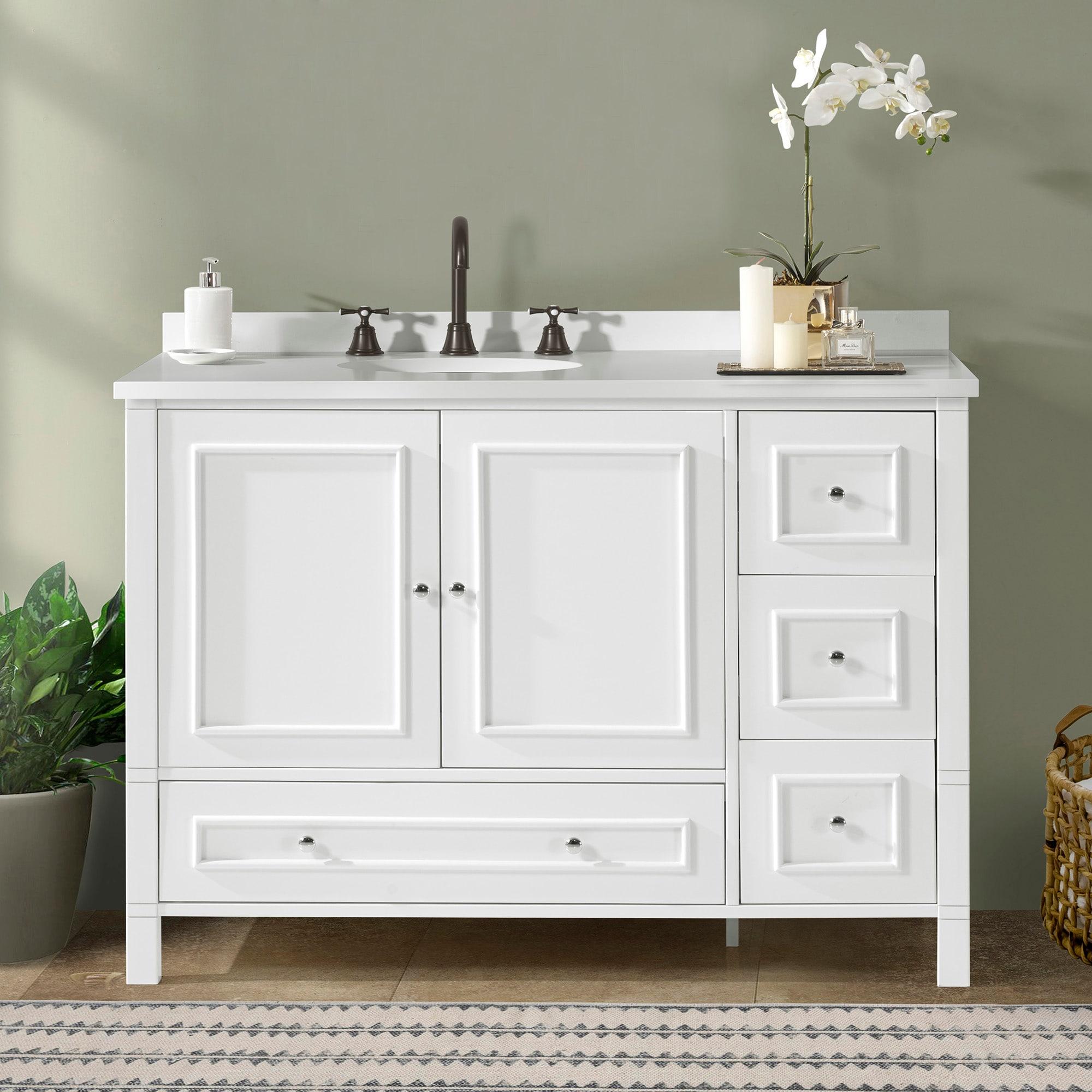 Williamsburg 48"W Style Vanity Cabinet With Soft Close Doors And Drawers