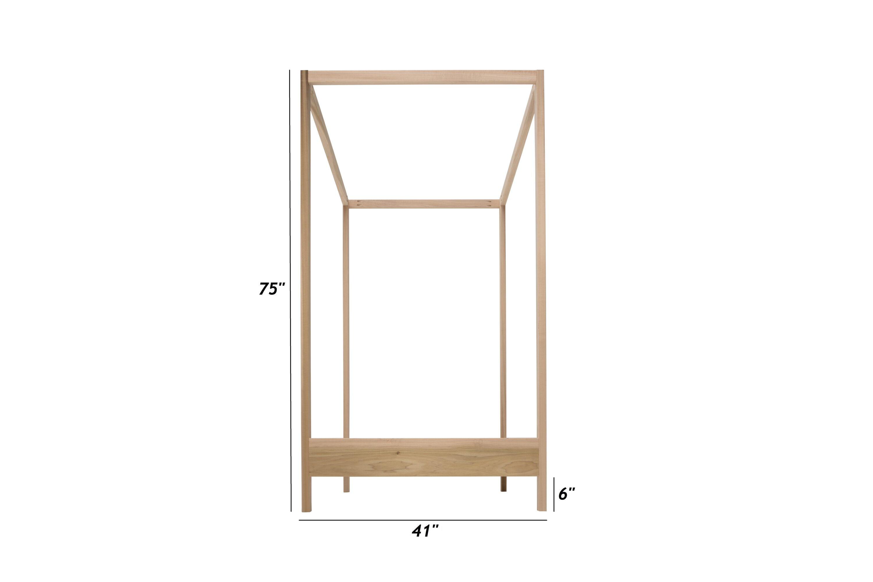 American Furniture Classics Twin Size Canopy Bed with Raised Platform