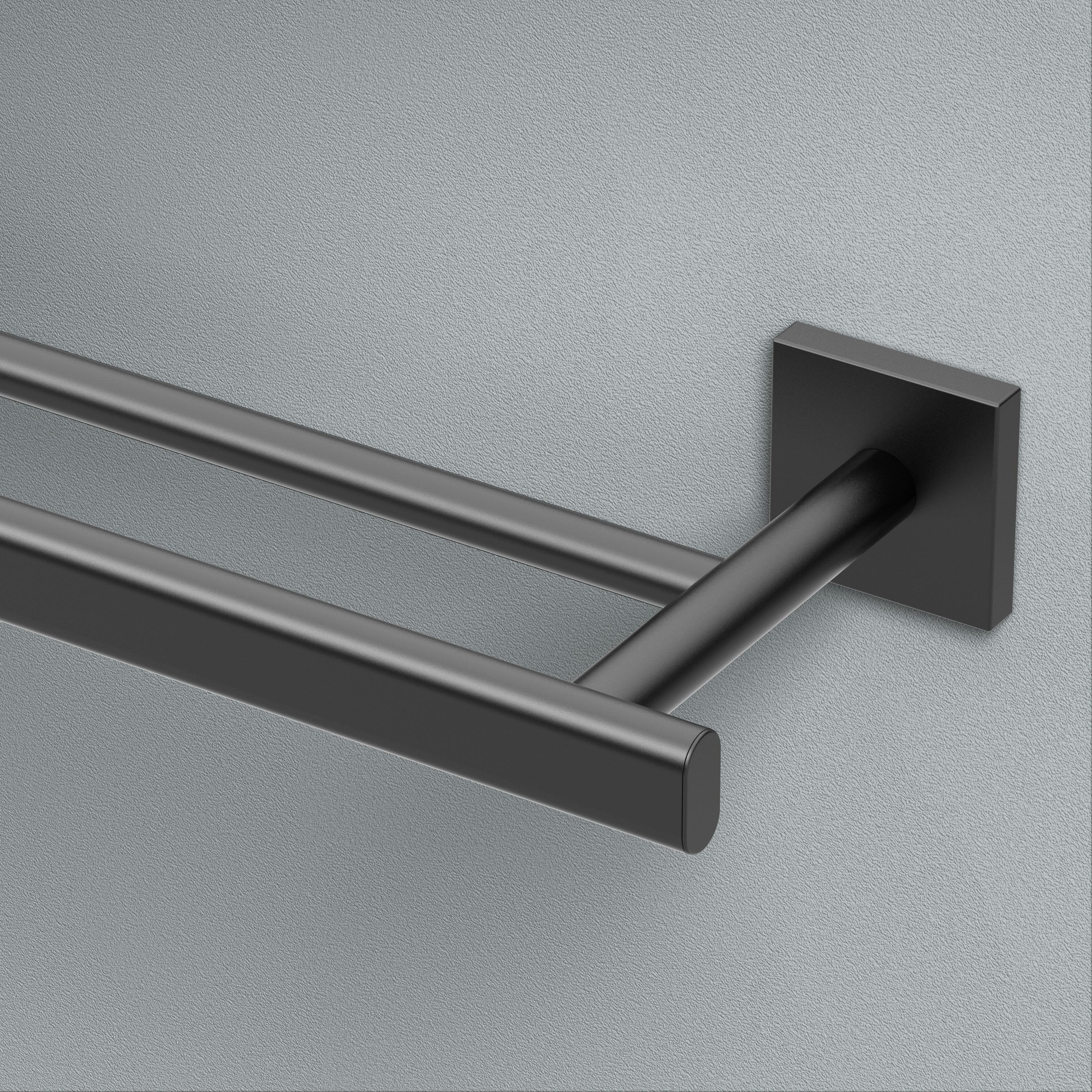 Elevate 24" Wall Mount Double Towel Bar | Towel Rack with 2 Bars