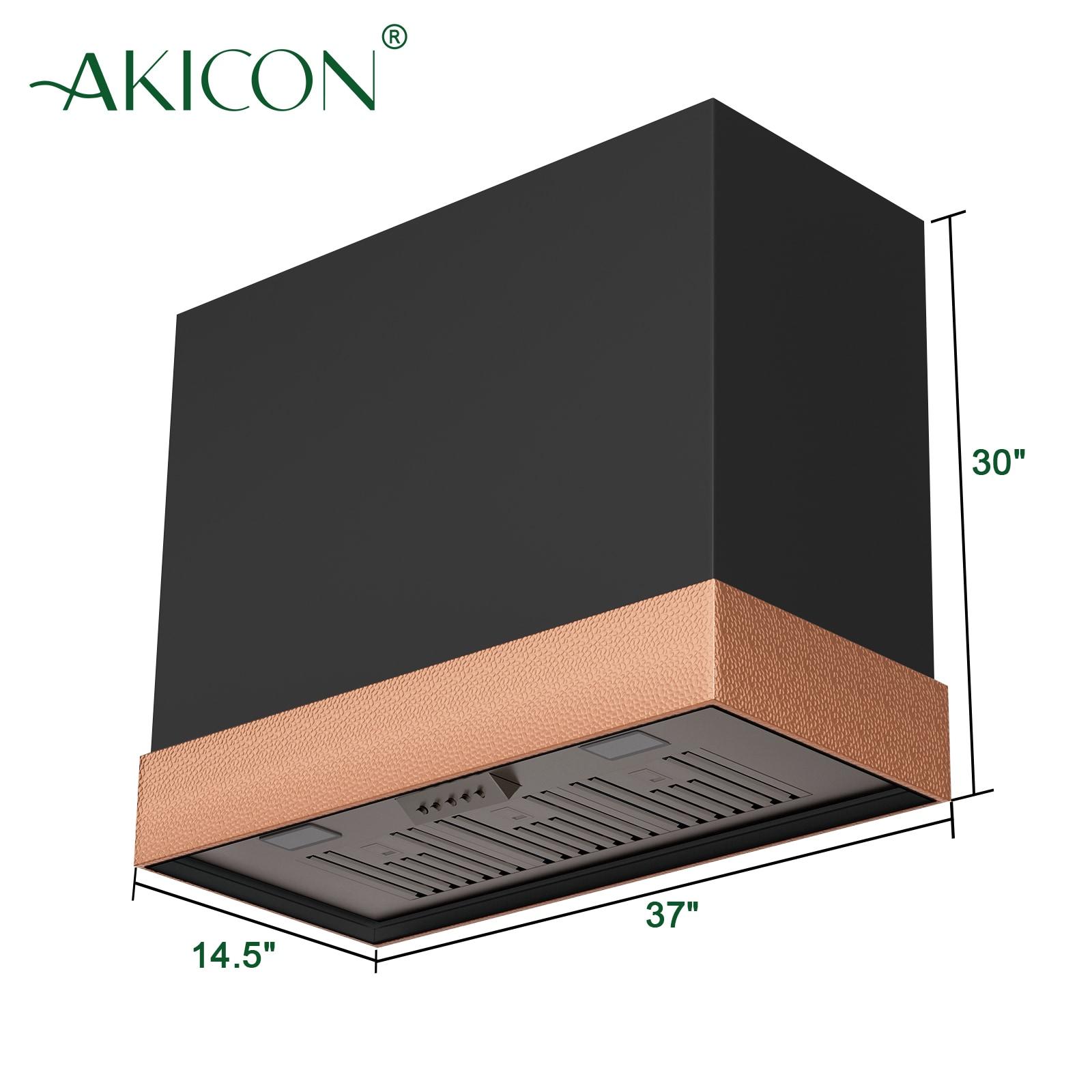 Akicon 600 CFM Ducted (Vented) Wall Mounted Required Range Hood