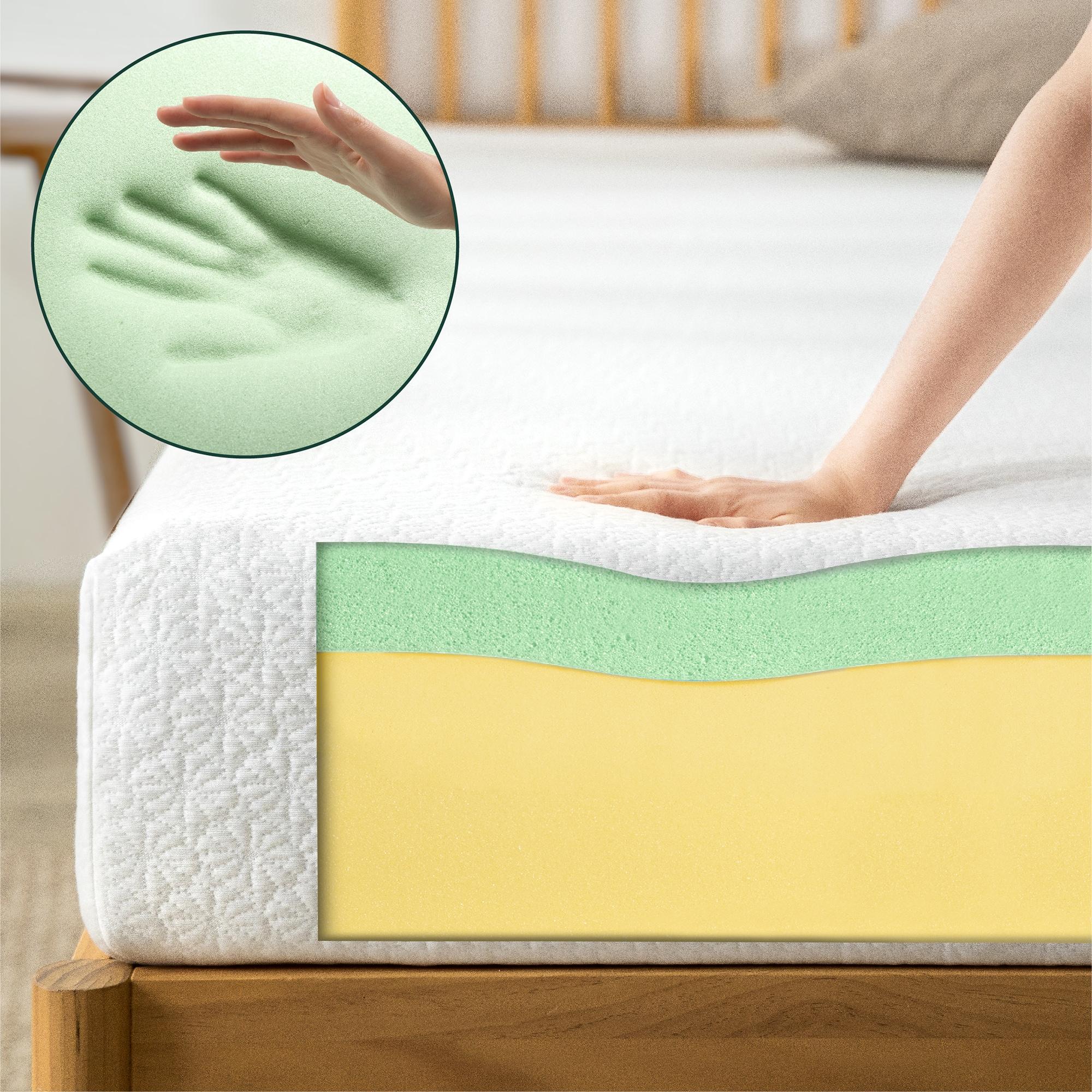 Zinus 8" Green Tea Element Memory Foam Mattress, Adult, Queen