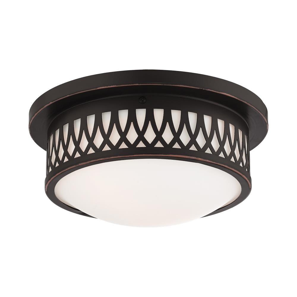 Livex Lighting Westfield 2 - Light Flush Mount in Olde Bronze