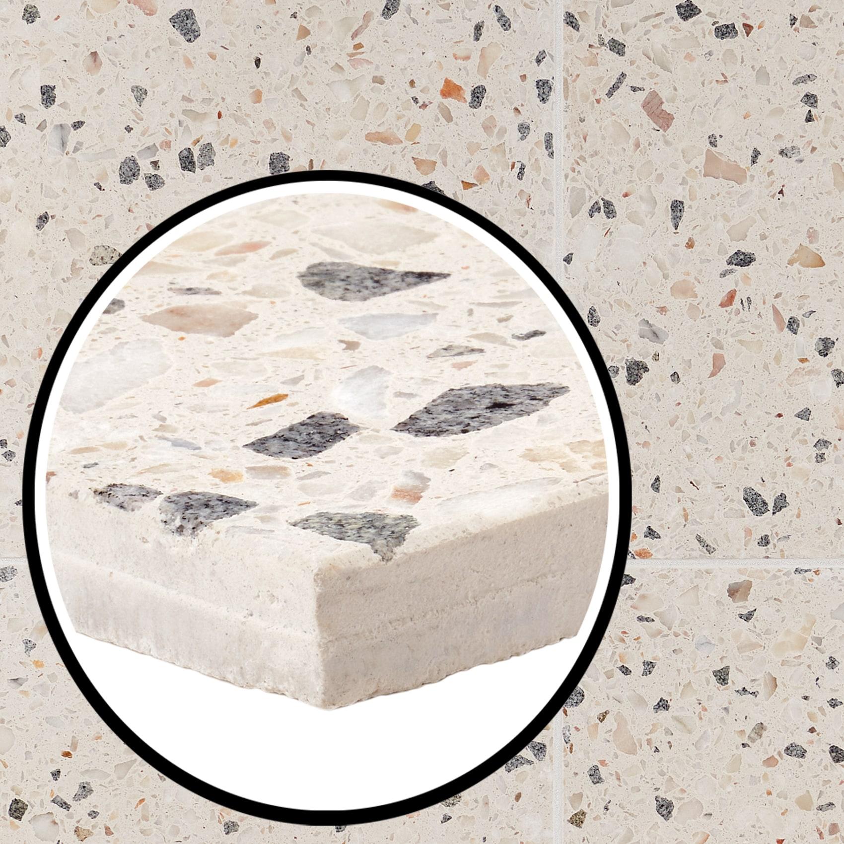 Durham 16.14 in. x 16.14 in. Polished Terrazzo Floor and Wall Tile (3.61 Sq. Ft. / Case)