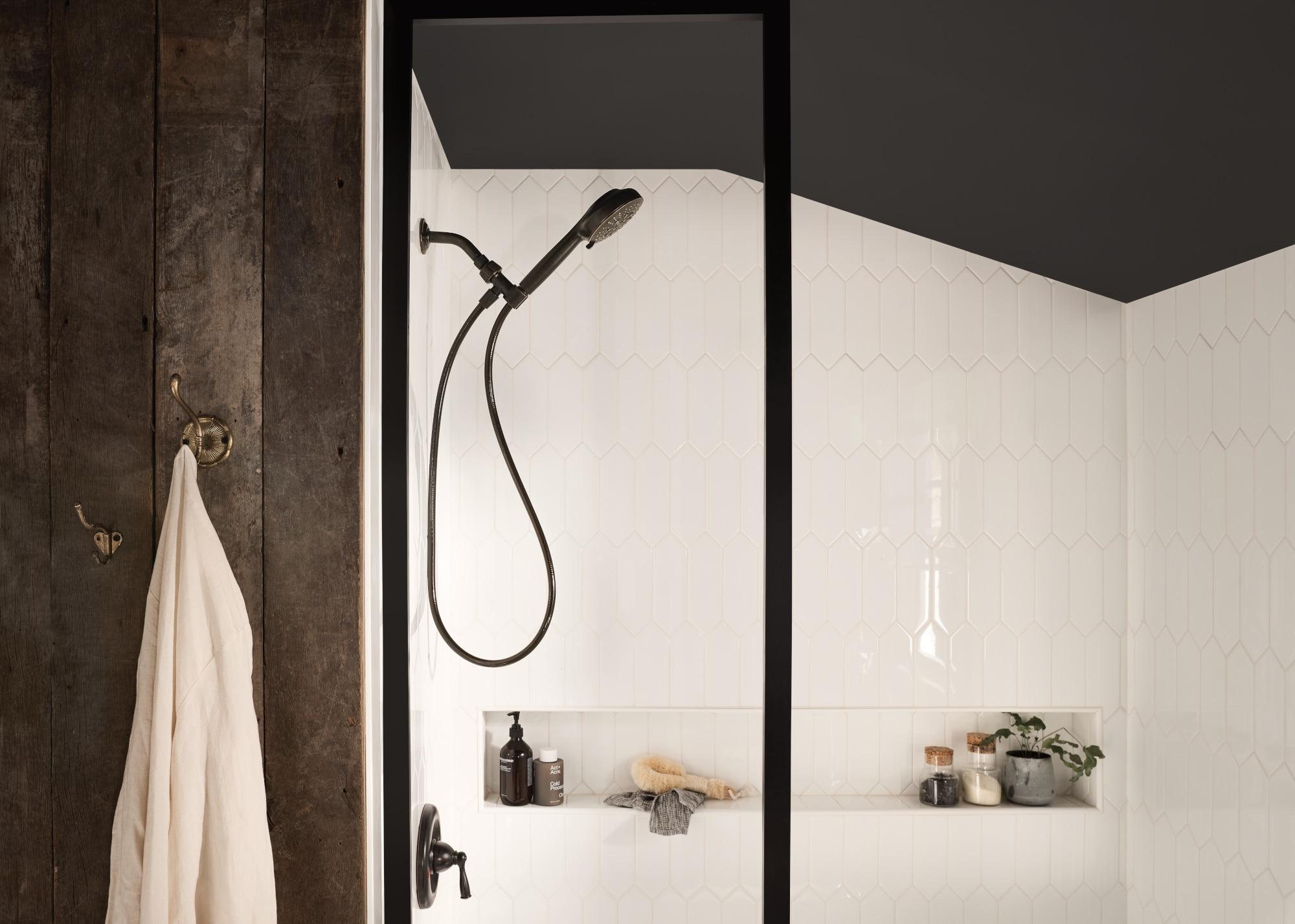 Moen Hydro Energetix Mediterranean Bronze Nickel 7-Function Handheld Shower Head, 200H0BRB