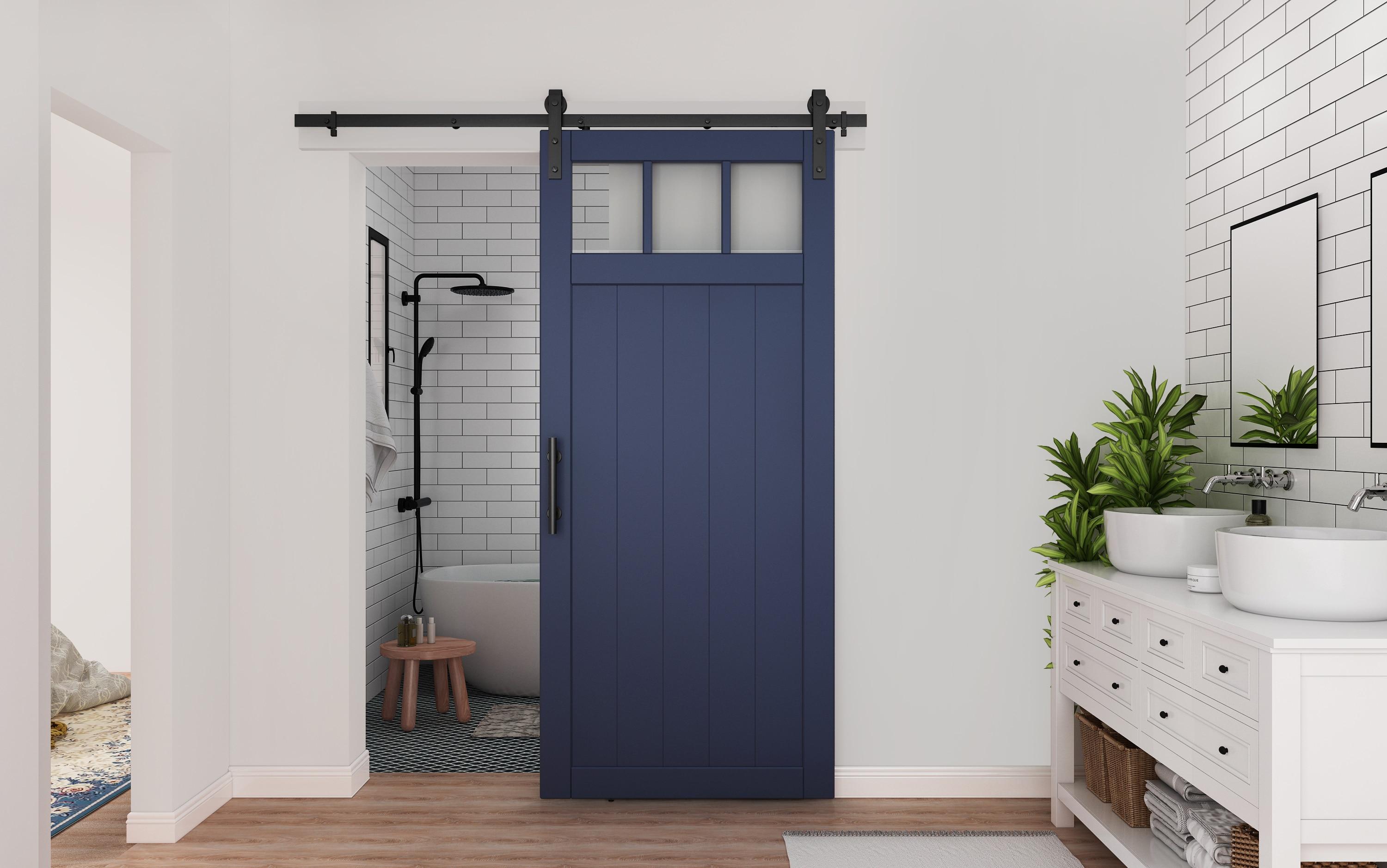 National Hardware Standard Single Barn Door Hardware Kit