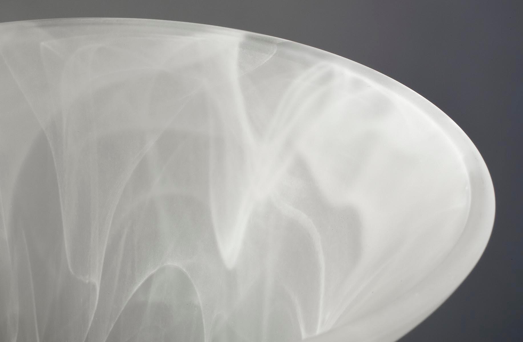 Progress Lighting Bedford 3-Light Chandelier, Brushed Nickel, Alabaster Glass Shades