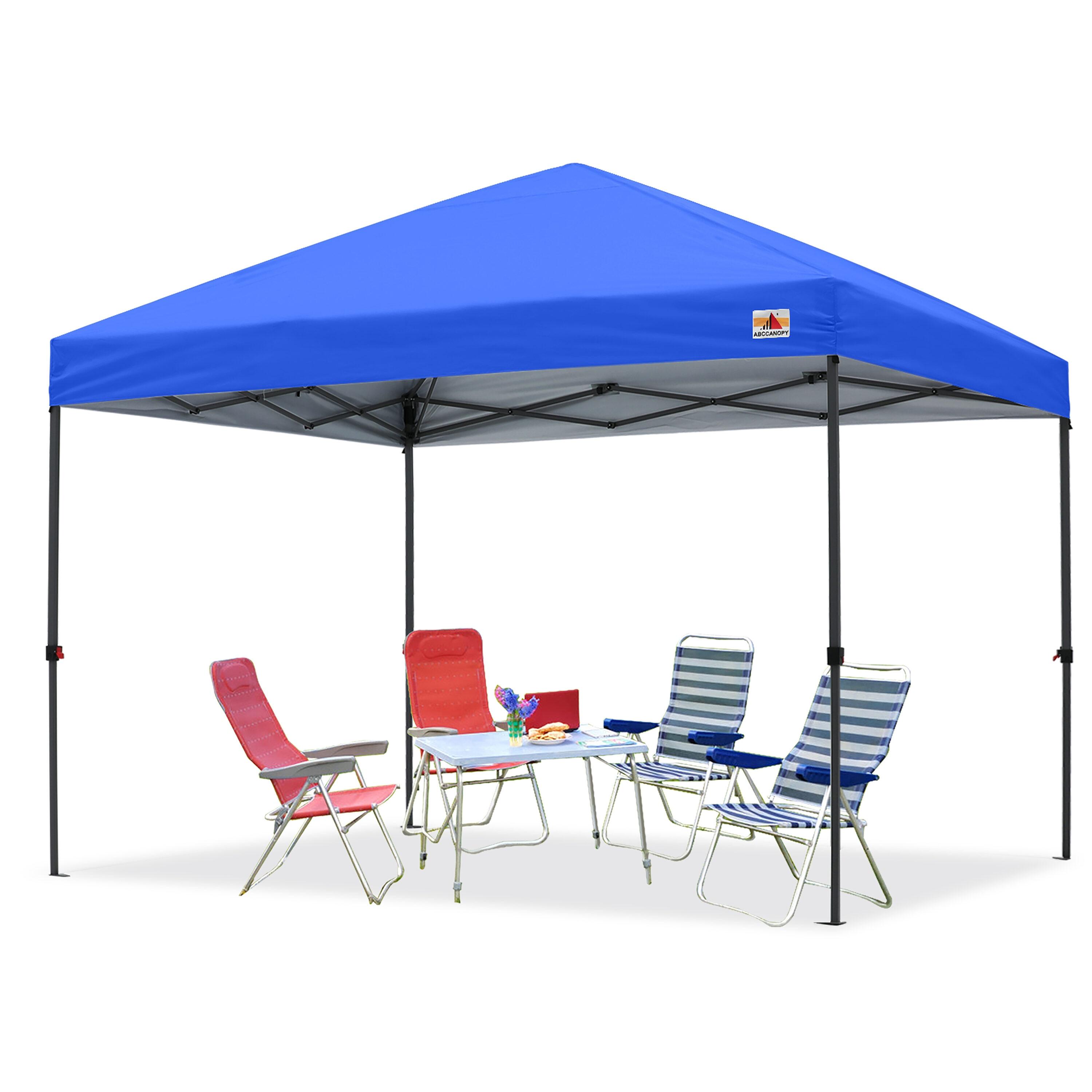 ABCCANOPY 10 ft x 10 ft Easy Pop up Outdoor Canopy Tent, Blue