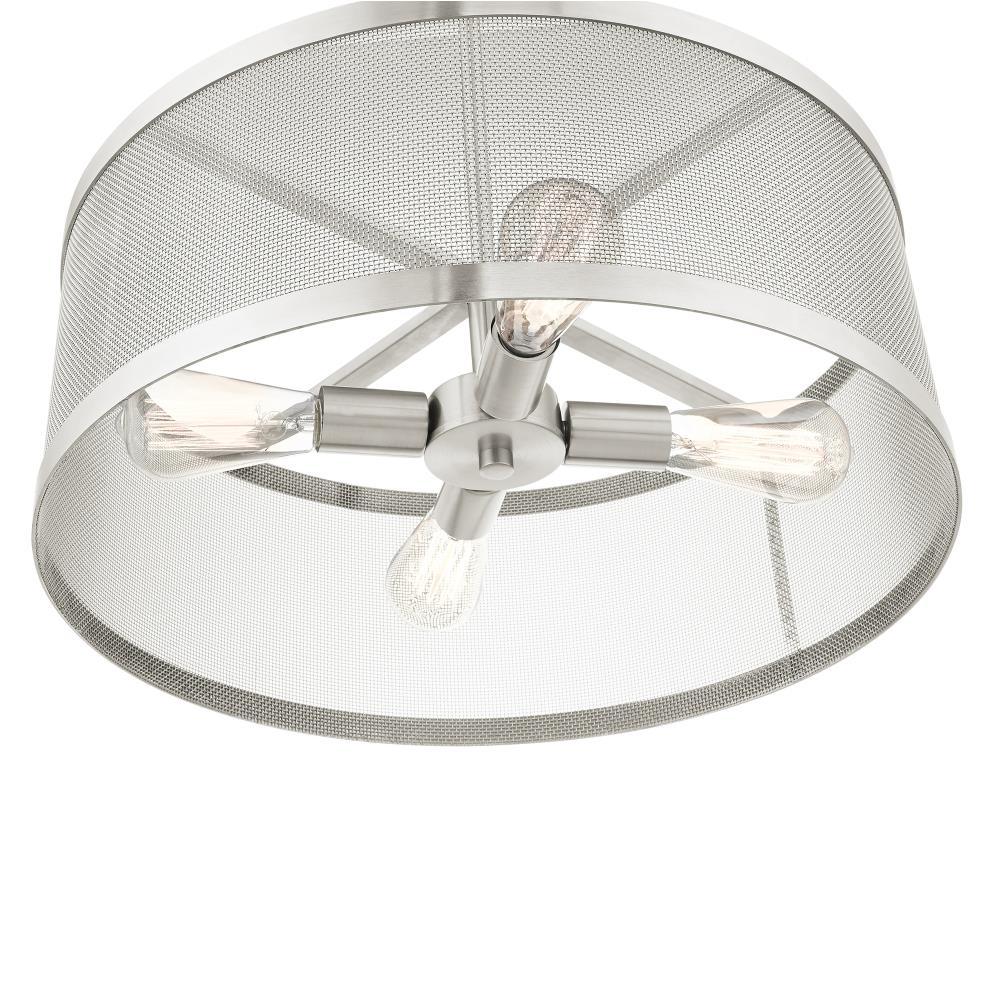 Livex Lighting Industro 4 - Light Chandelier in  Brushed Nickel