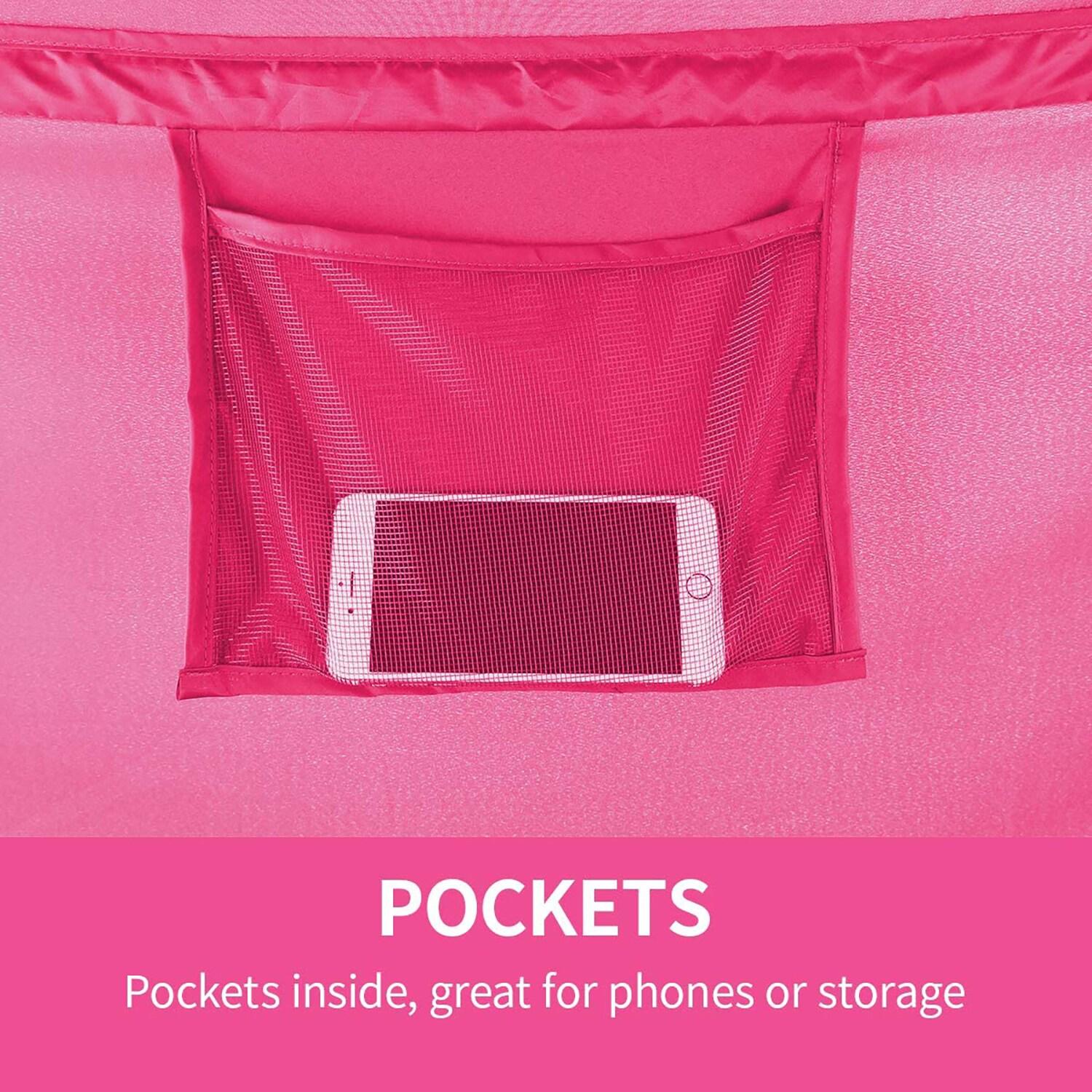 Alvantor Bed Tent Bed Canopy Full Size Tents for Girls boys Portable Tent Indoor Sleeping Tents 93% Blackout Bed Shelter Pink