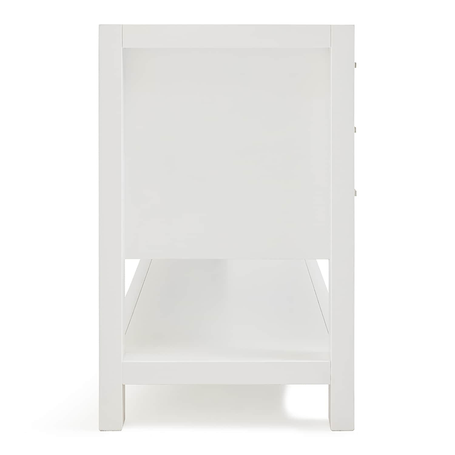 48'' White Solid Wood Single Bathroom Vanity Base