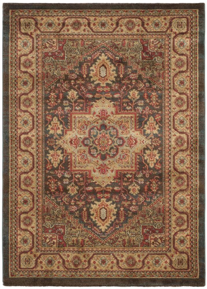 Mahal MAH656 Power Loomed Area Rug - Navy/Natural - 5'1"x7'7" - Safavieh.