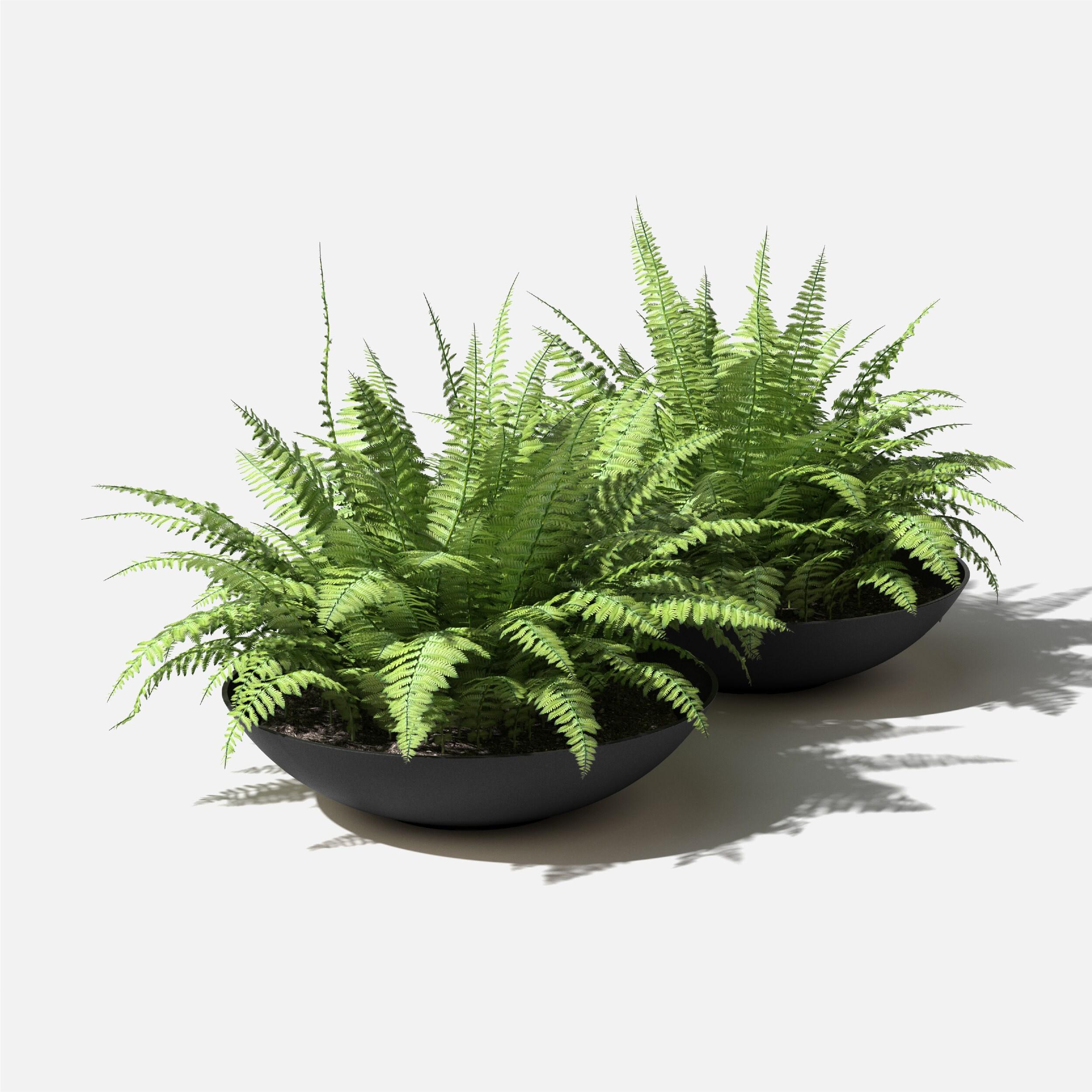 Veradek Mason Series Lane Bowl 32" Plastic-Stone Planter 2-Pack Black