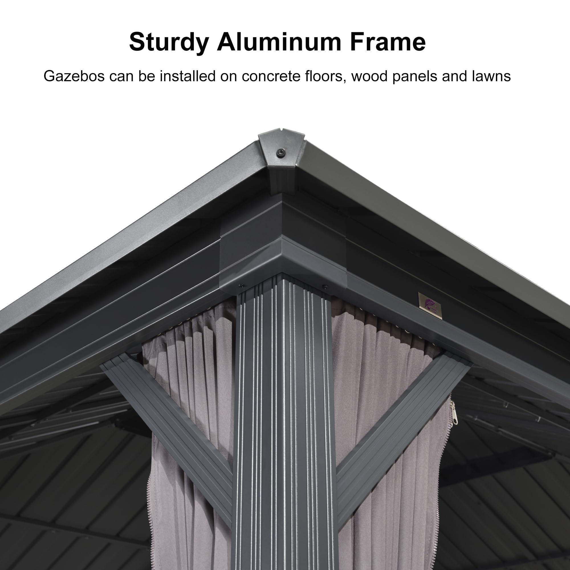 Purple Leaf Aluminum Patio Gazebo