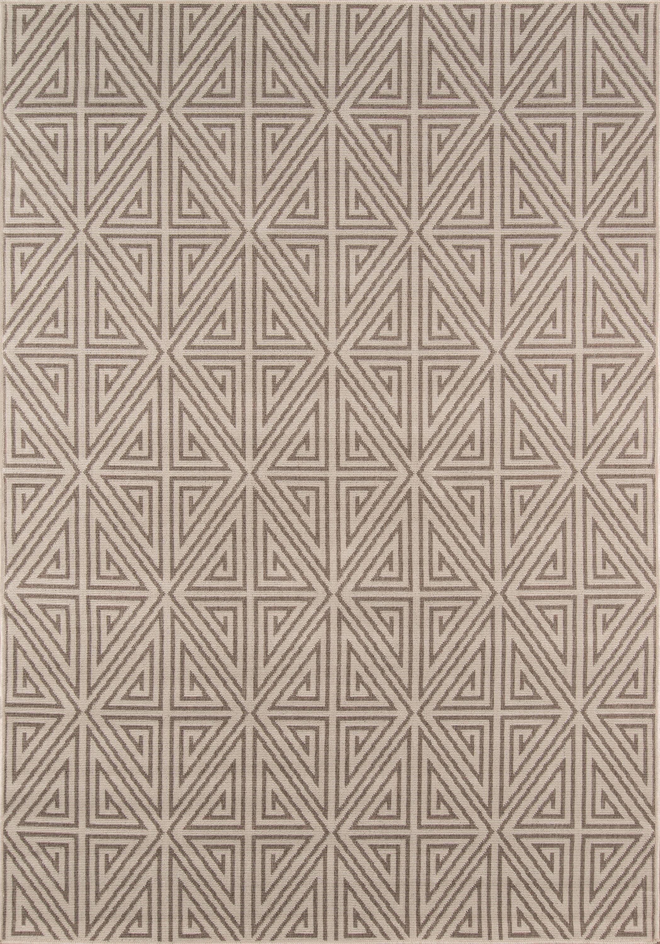 Momeni  Baja Diamonds Indoor Outdoor Rug Taupe 2'3" x 4'6" 2' x 3' Accent, Outdoor, Indoor Entryway, Kitchen, Patio Beige Rectangle