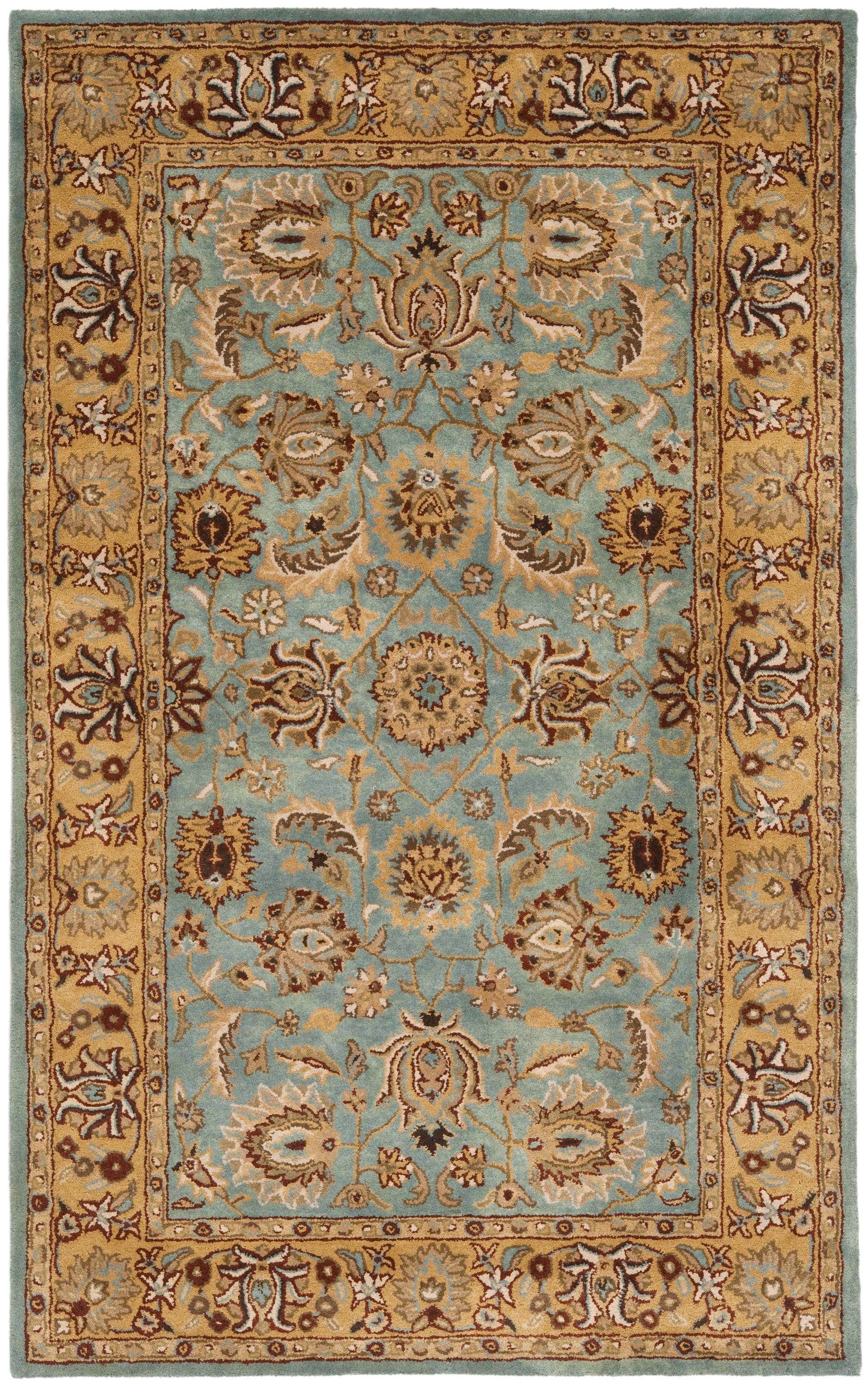 Heritage HG958 Hand Tufted Area Rug - Blue/Gold - 3'x5' - Safavieh