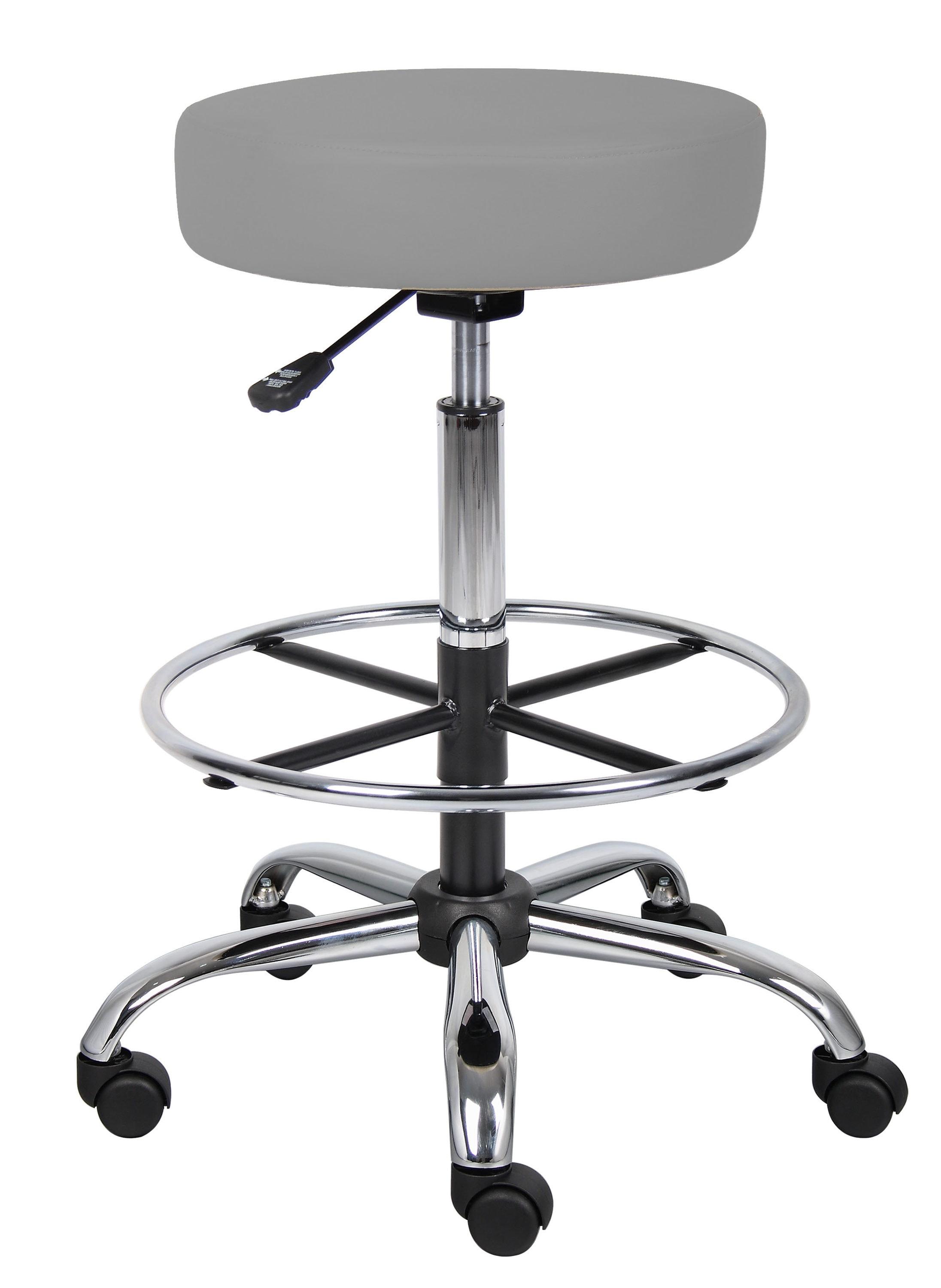 Medical/Drafting Stool Gray - Boss Office Products