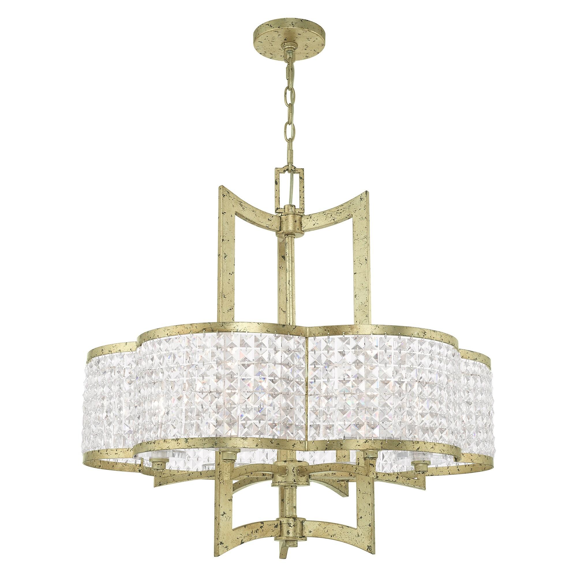Livex Lighting Grammercy 6 - Light Chandelier in  Winter Gold