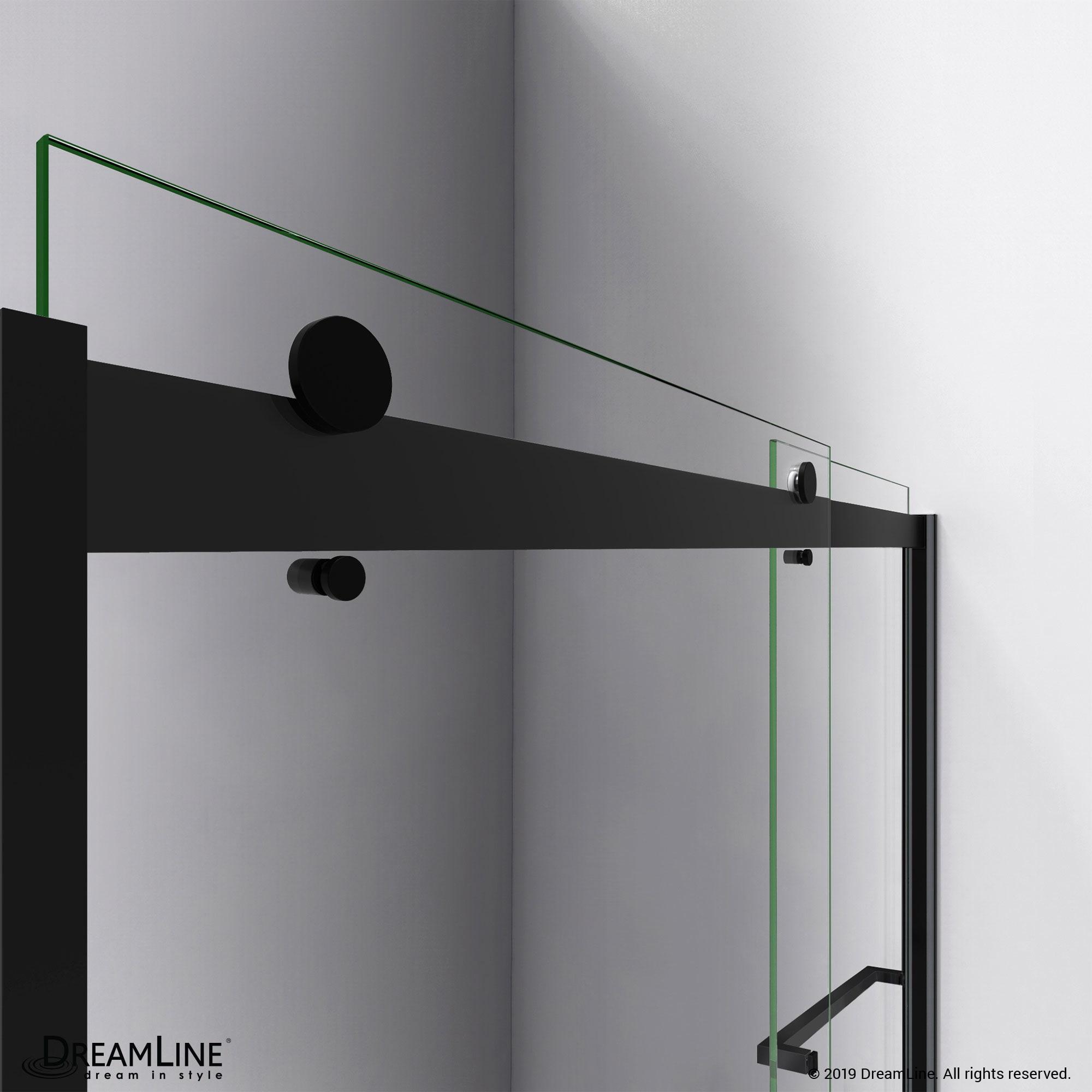 Sapphire 56" W x 76" H Frameless Shower Door