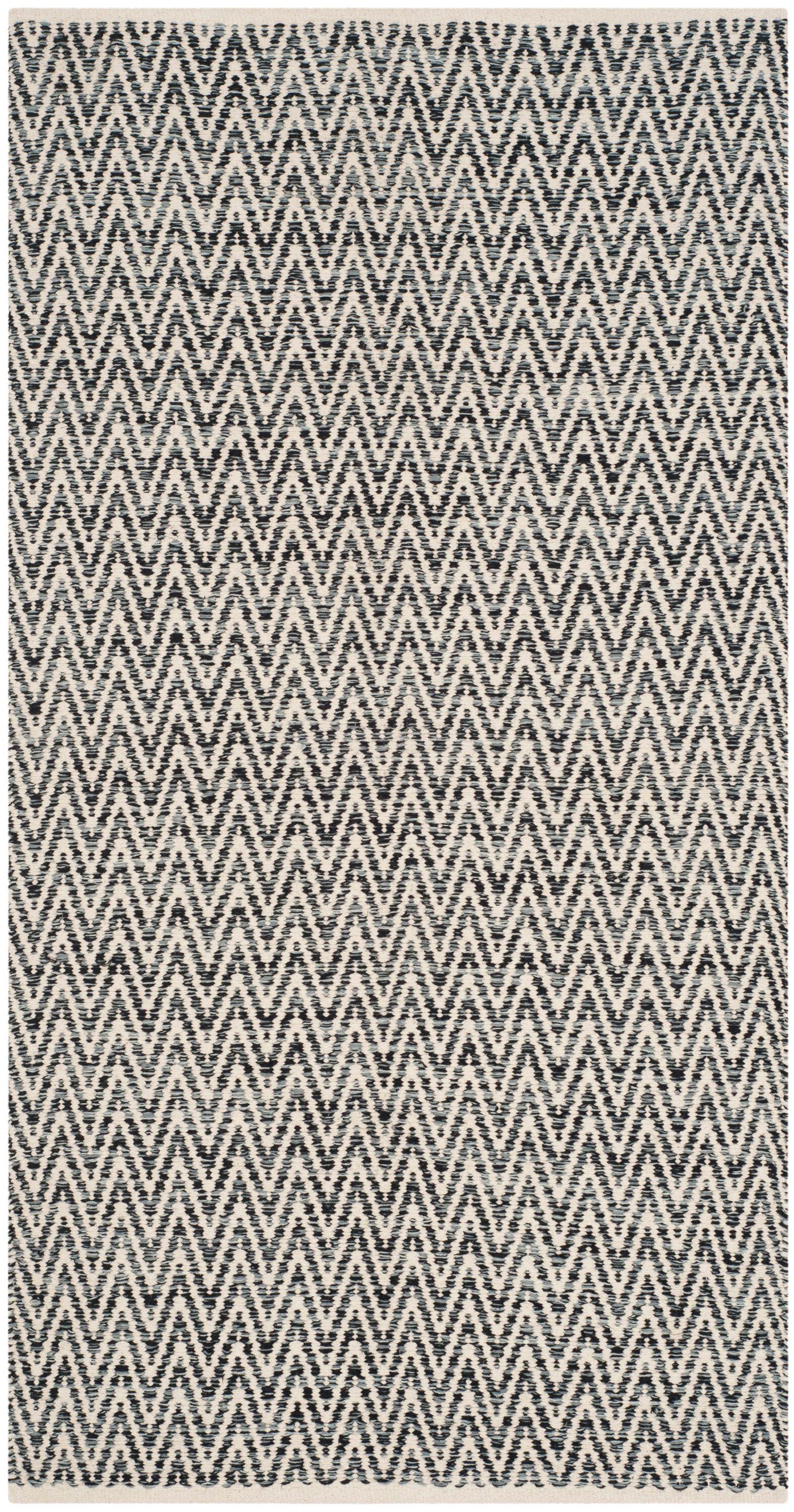 Montauk MTK411 Hand Woven Indoor Accent Rug - Ivory/Dark Grey - 3'x5' - Safavieh.