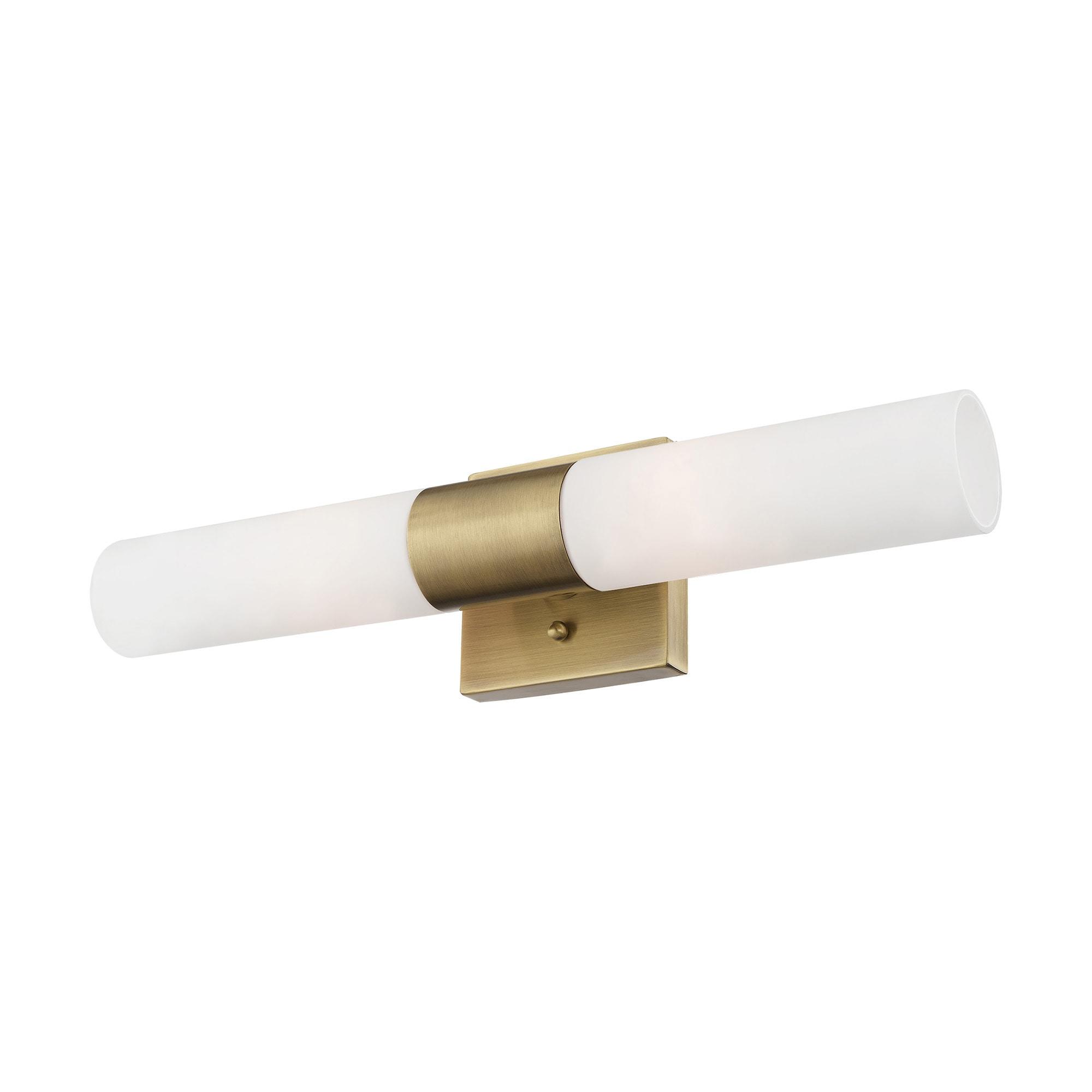 Livex Lighting Aero 2 - Light Vanity in  Antique Brass