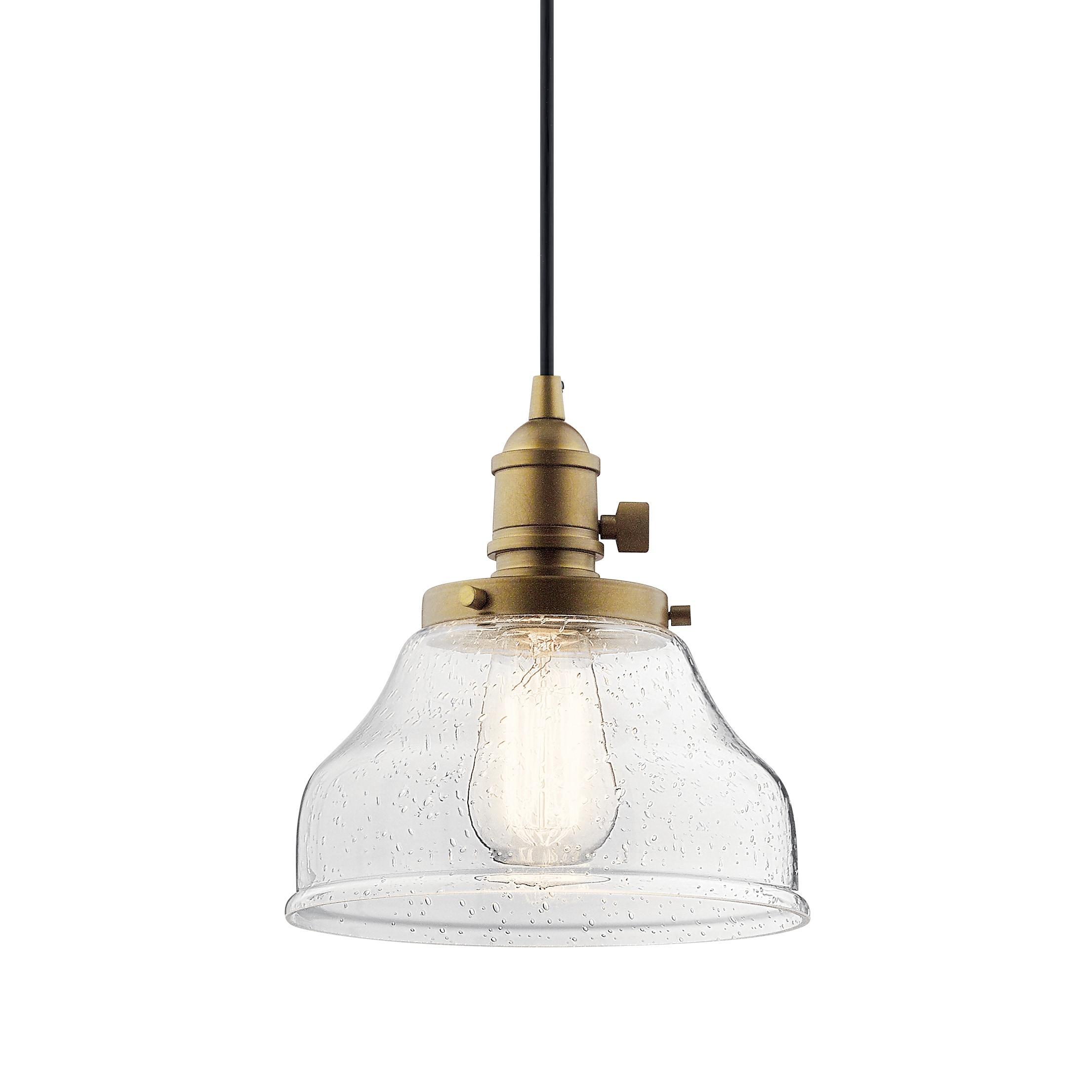 Kichler Lighting Avery 1 - Light Pendant in  Natural Brass