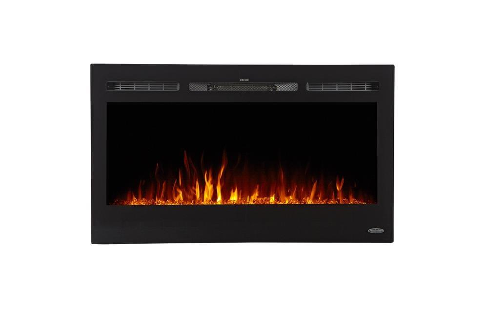 The Sideline Electric Fireplace for Recessed or Wall Mount Installation