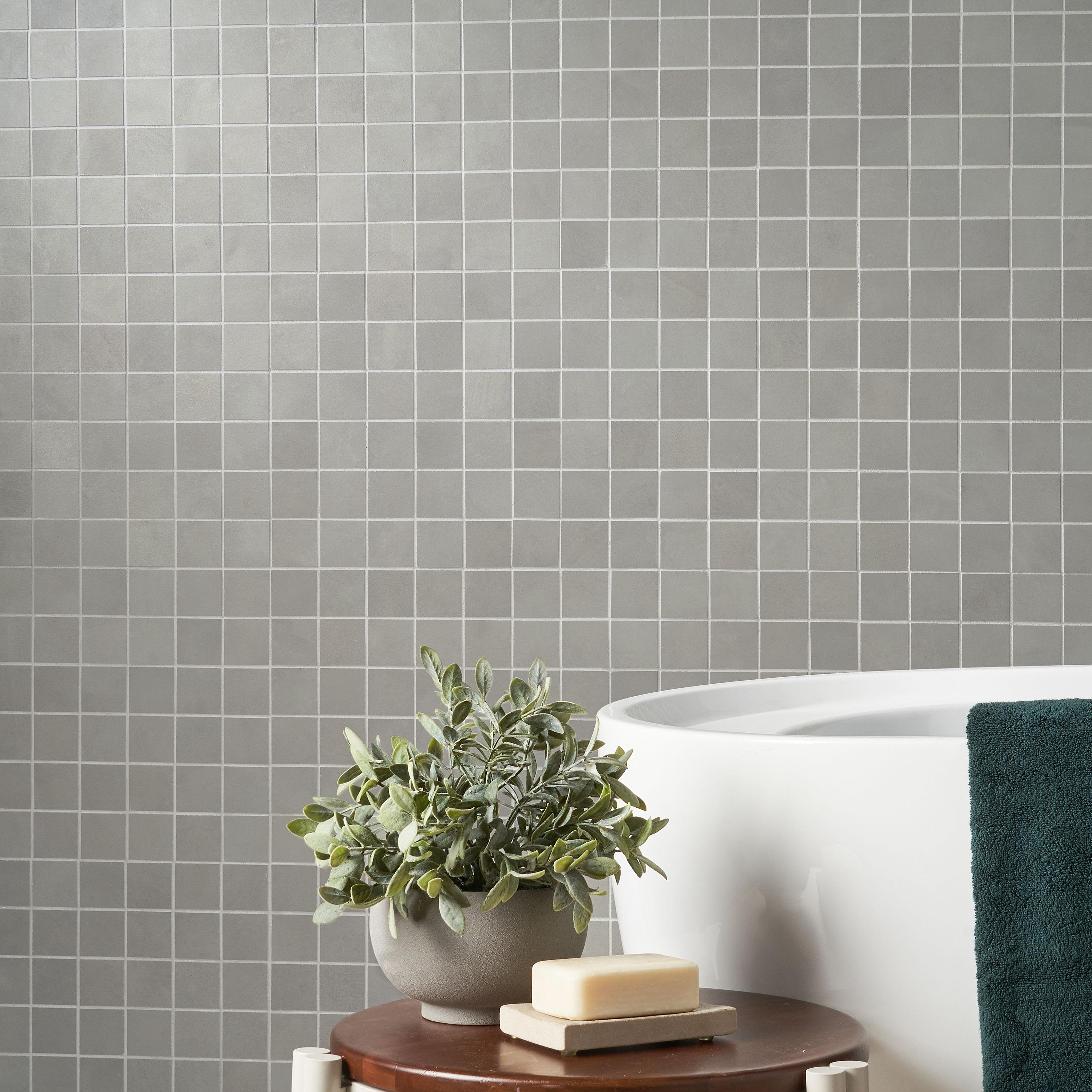 Ryx 11.81 in. x 11.81 in. Matte Porcelain Floor and Wall Mosaic Tile (0.96 Sq. Ft. / Each)