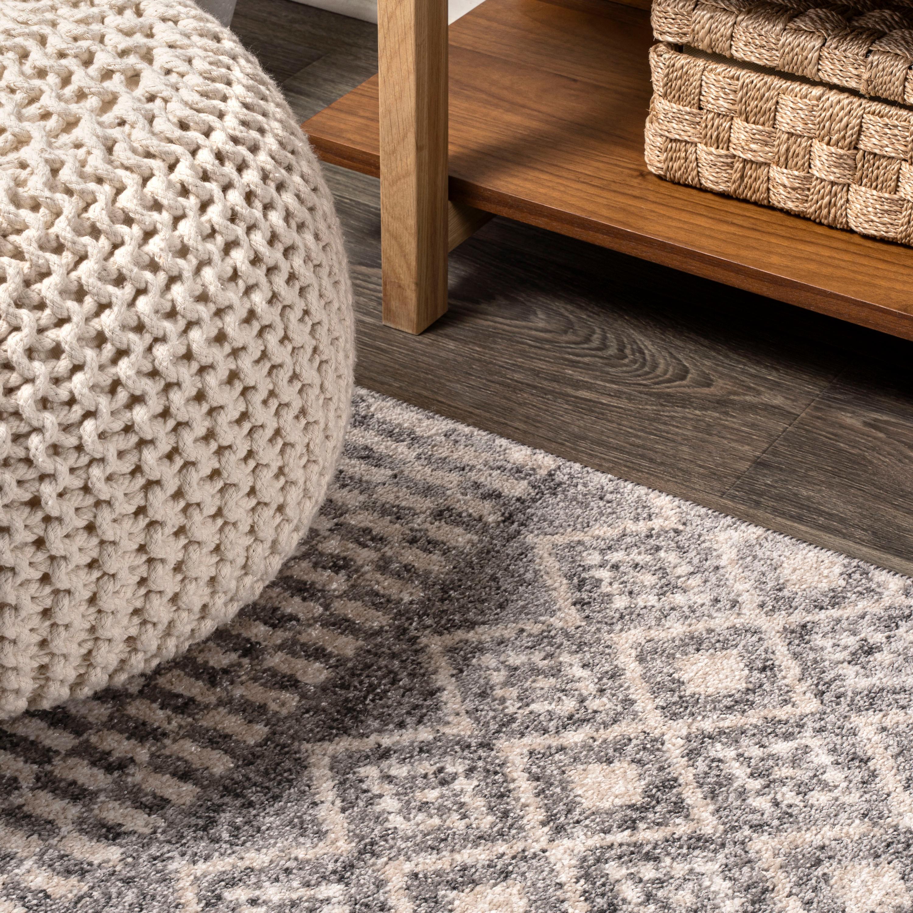 2'x8' Ifrane Berber Geometric Stripe Runner Rug, Gray/Cream - JONATHAN Y