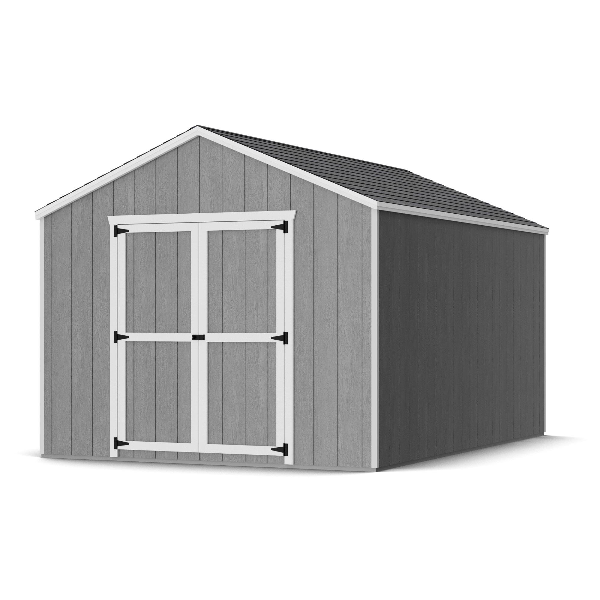 Little Cottage Co. 10x14 Value Gable Shed, Outdoor Wood Storage Do-It-Yourself Precut Kit