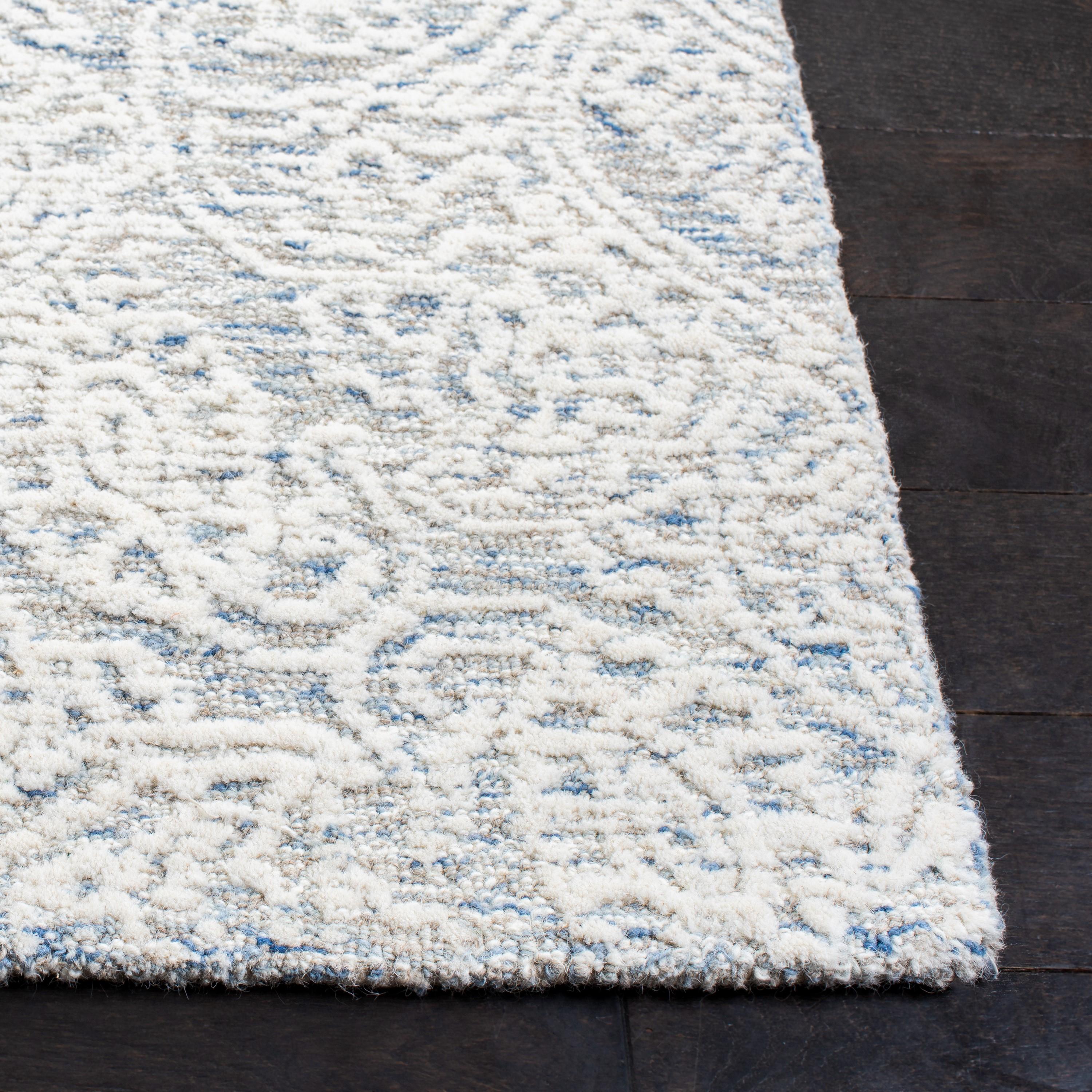 Metro MET998 Hand Tufted Area Rug - Light Blue/Ivory - 8'x10' - Safavieh.