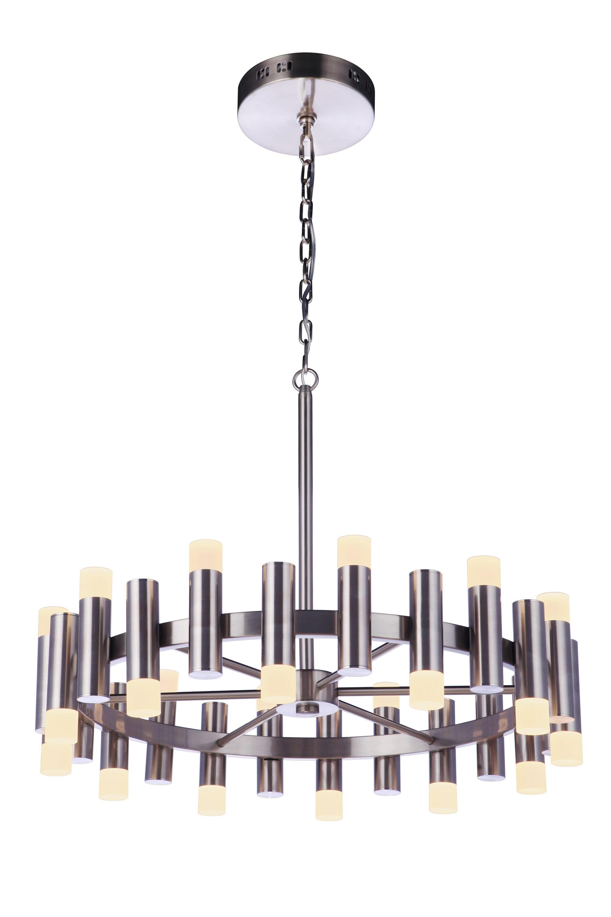 Craftmade Lighting Simple Lux 24 - Light Chandelier in  Brushed Polished Nickel