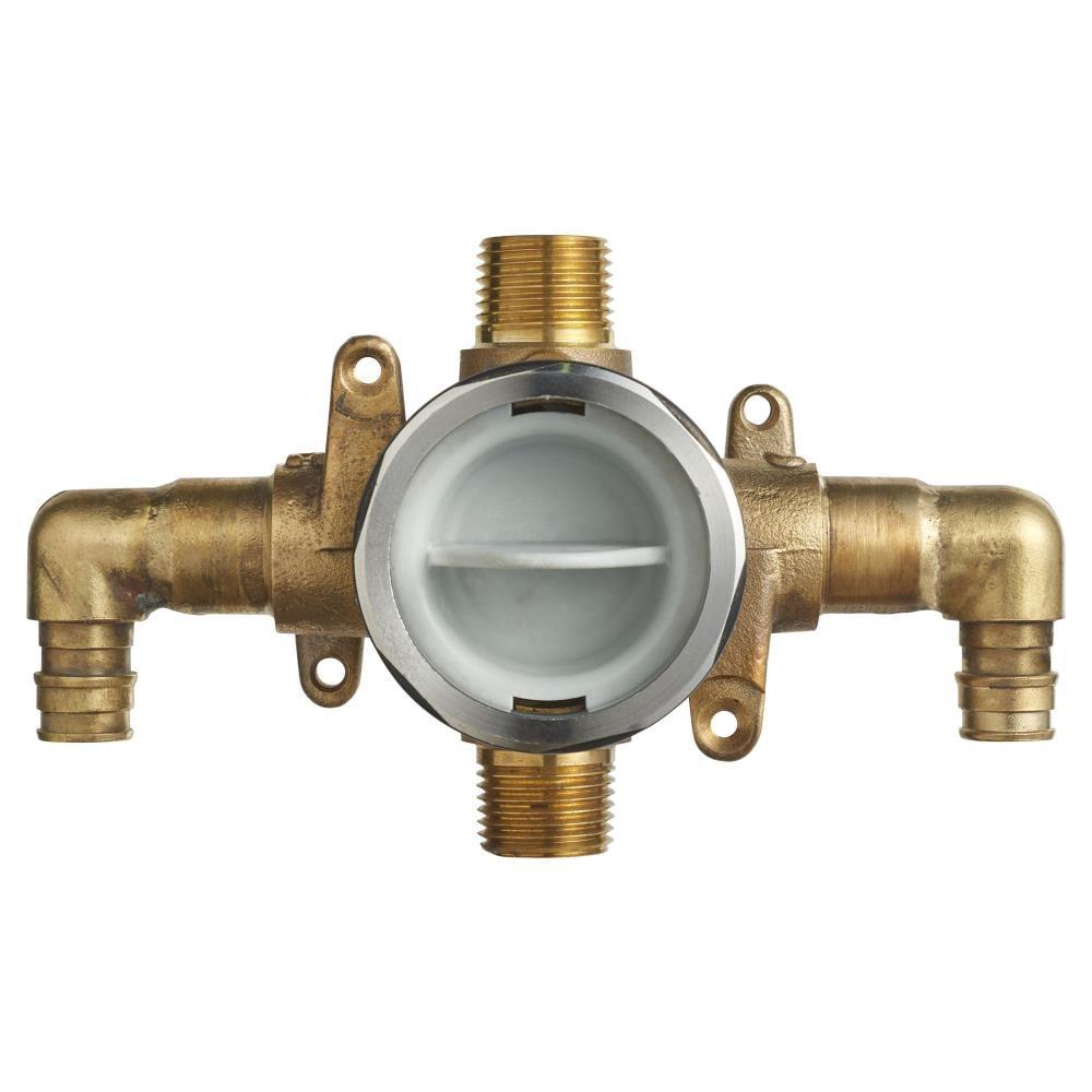 American Standard Flash Shower Rough-In Valve with PEX Inlet Elbows/Universal Outlets for Cold Expansion System