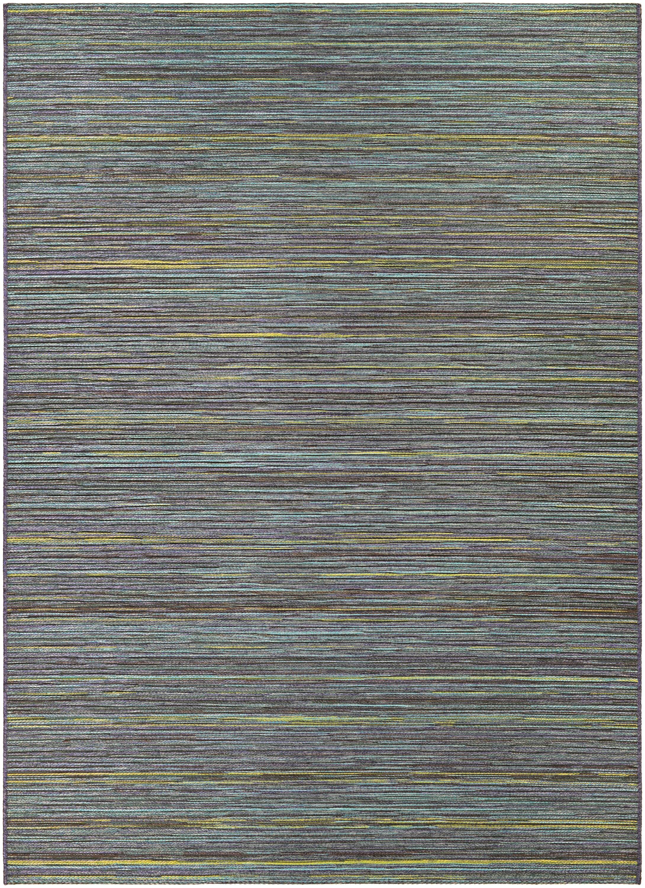Couristan Cape Hinsdale Indoor / Outdoor Area Rug, Teal-Cobalt, 5'3" x 7'6"