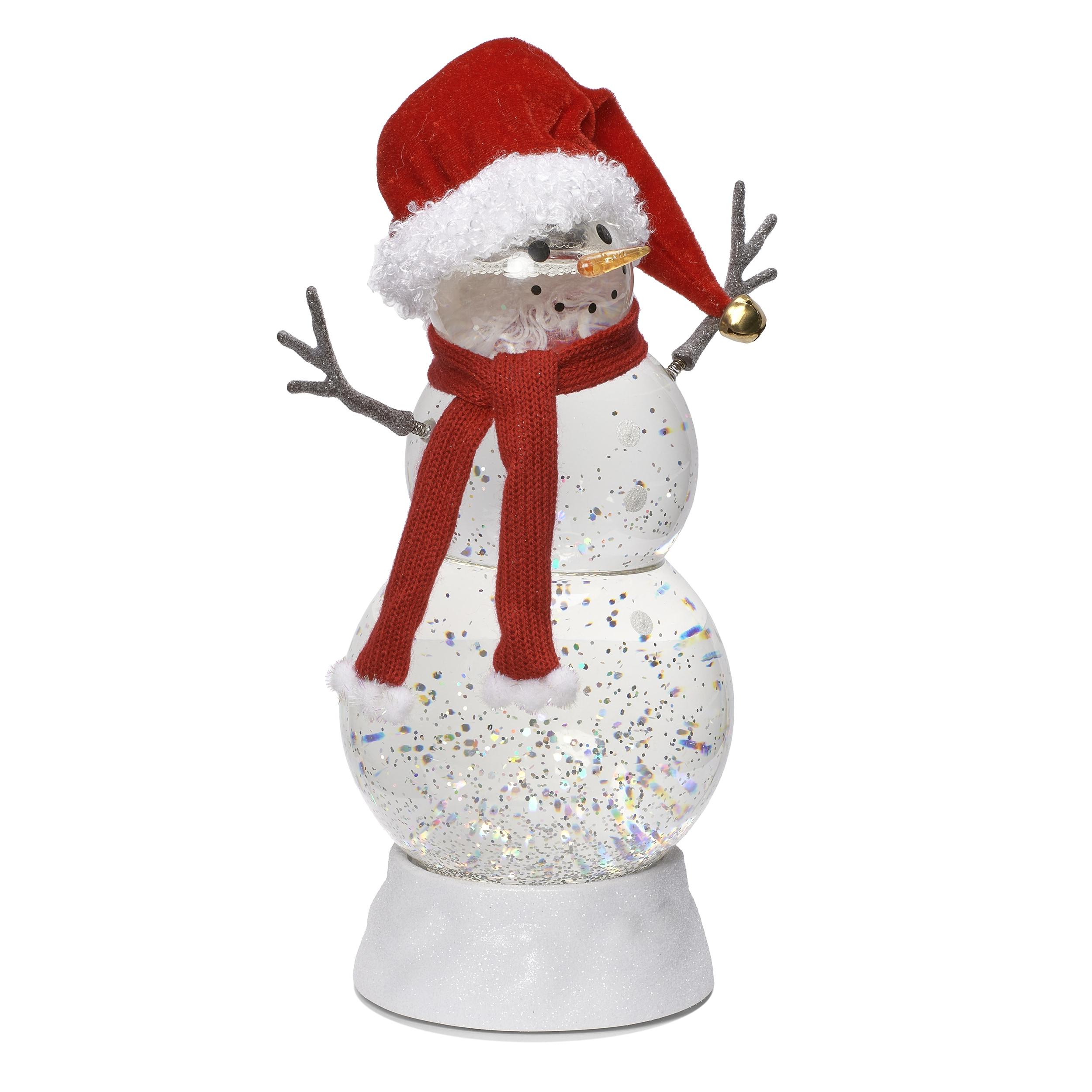 Roman 11.25" LED Lighted Snowman Christmas Snow Globe