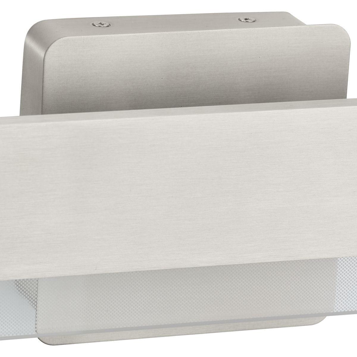 Progress Lighting Semblance 1-Light LED Linear Vanity Light, Brushed Nickel, Acrylic Shade