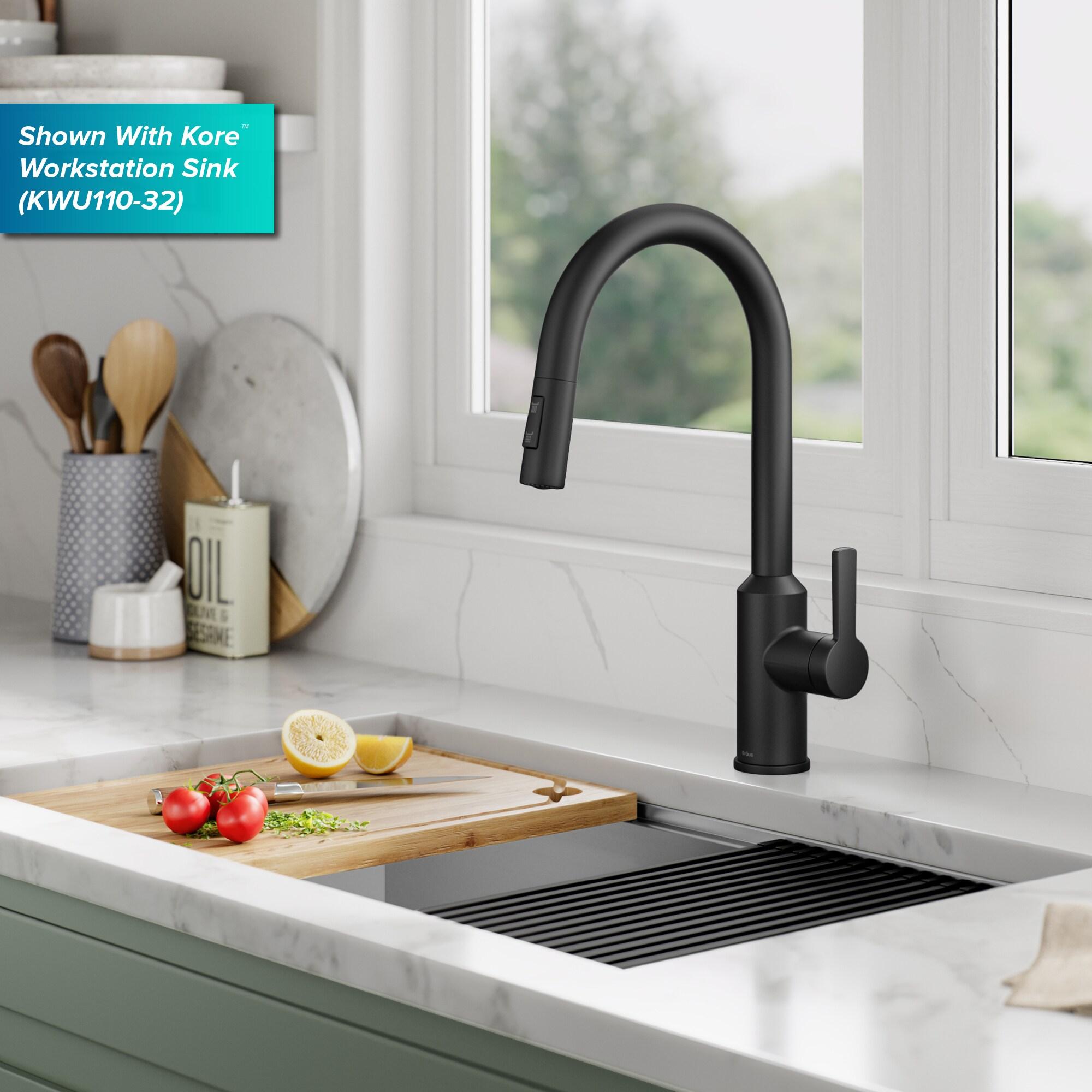 KRAUS Oletto Touchless Sensor Pull-Down Single Handle Kitchen Faucet