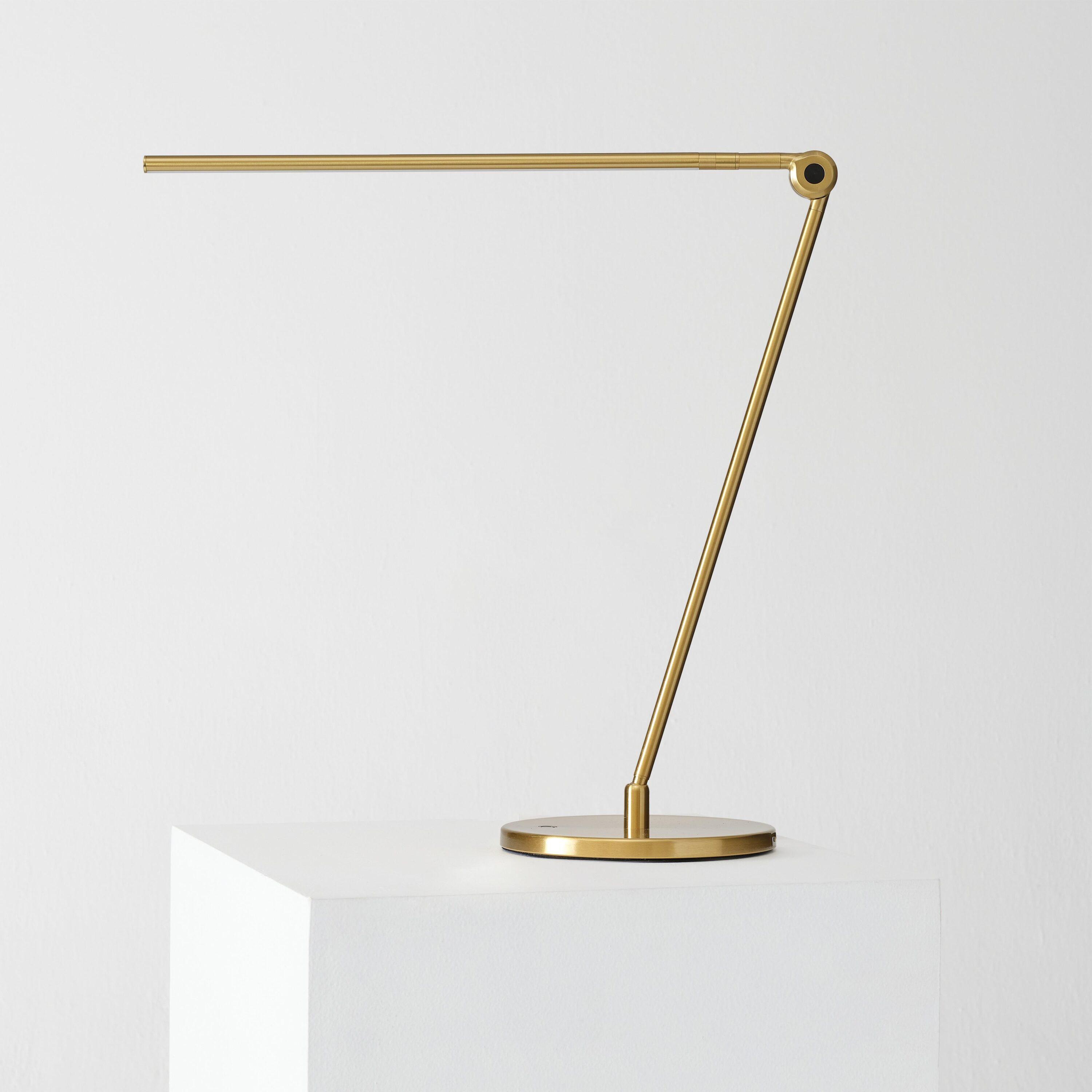 Brightech Libra 39 in. Dimmable LED Industrial Desk Lamp with USB-C Port and Adjustable Lamp Head & Reviews | Wayfair