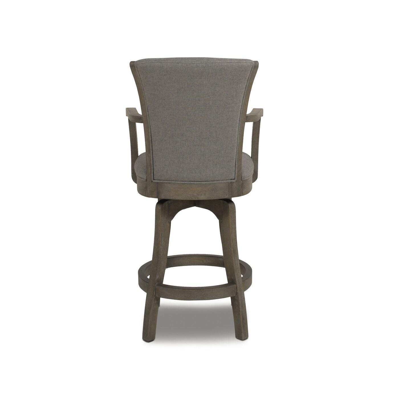Jennifer Taylor Home Williams 27" Counter Height Bar Stool Dark Heathered Grey