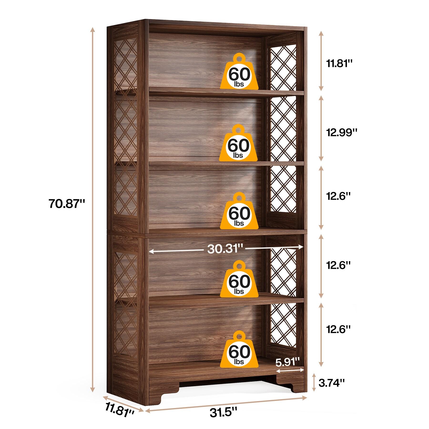 Everly Quinn Edlira Etagere Storage Bookcase