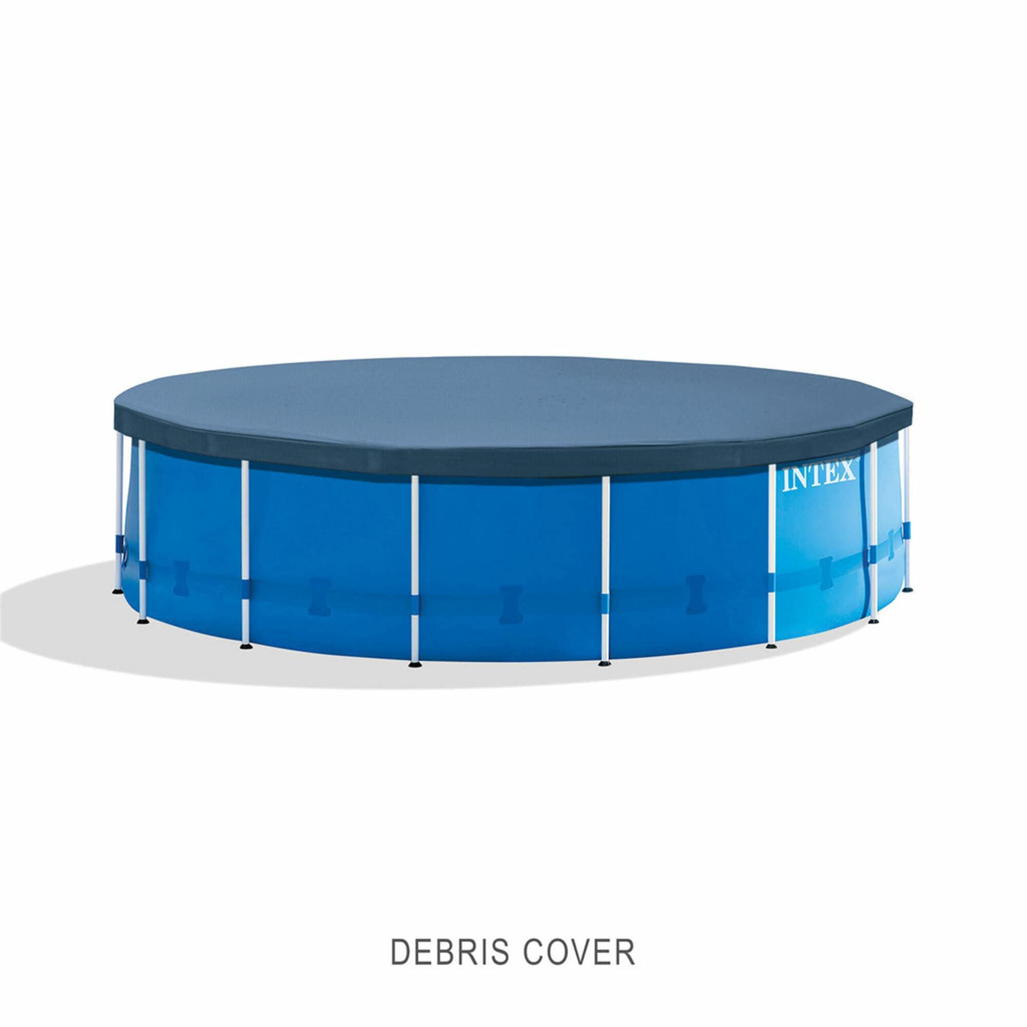 Intex Intex Metal Frame Round Above Ground Swimming Pool w/Pump