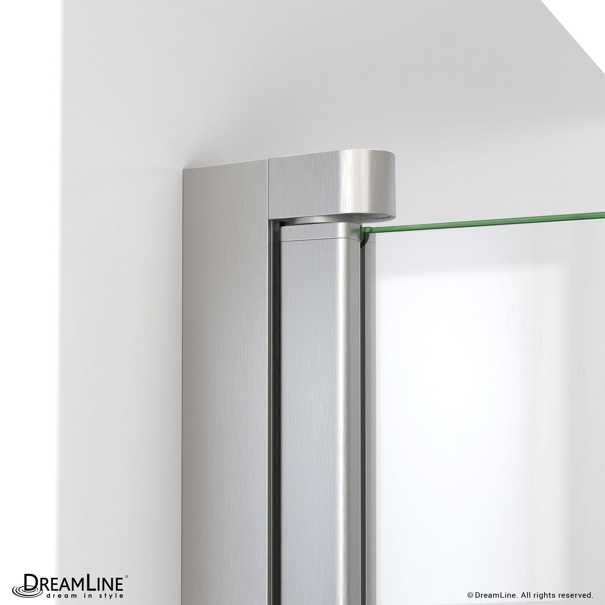Aqua-Q Fold 36 W X 36 D X 76.75 H Frameless Square Shower Kit